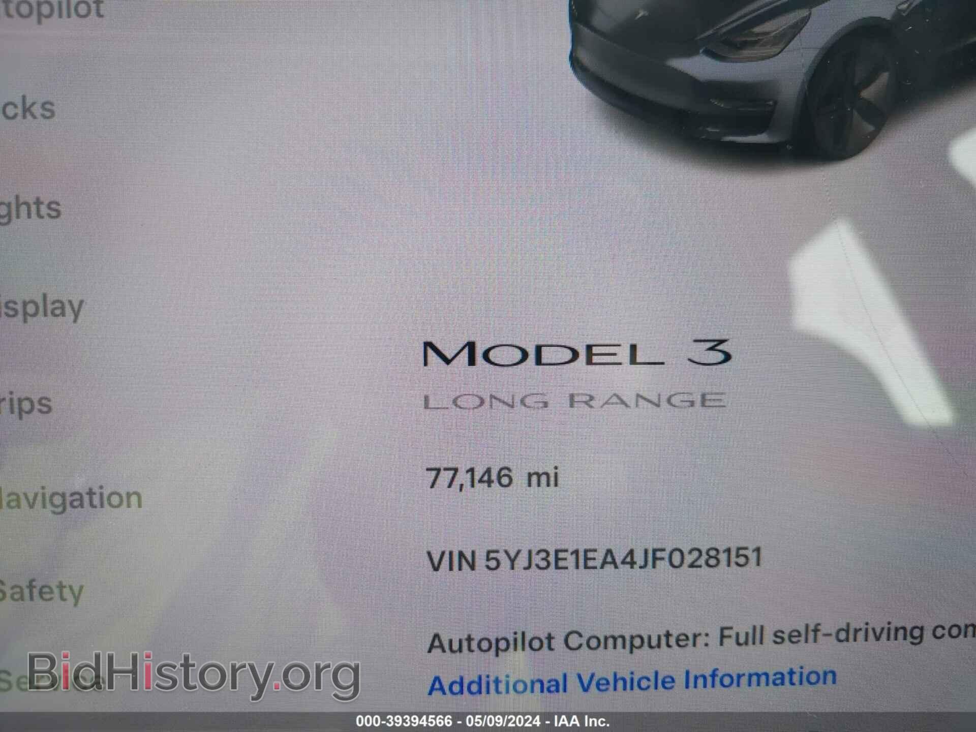 2018 TESLA MODEL 3 - VIN: 5YJ3E1EA4JF028151 - Photo 15
