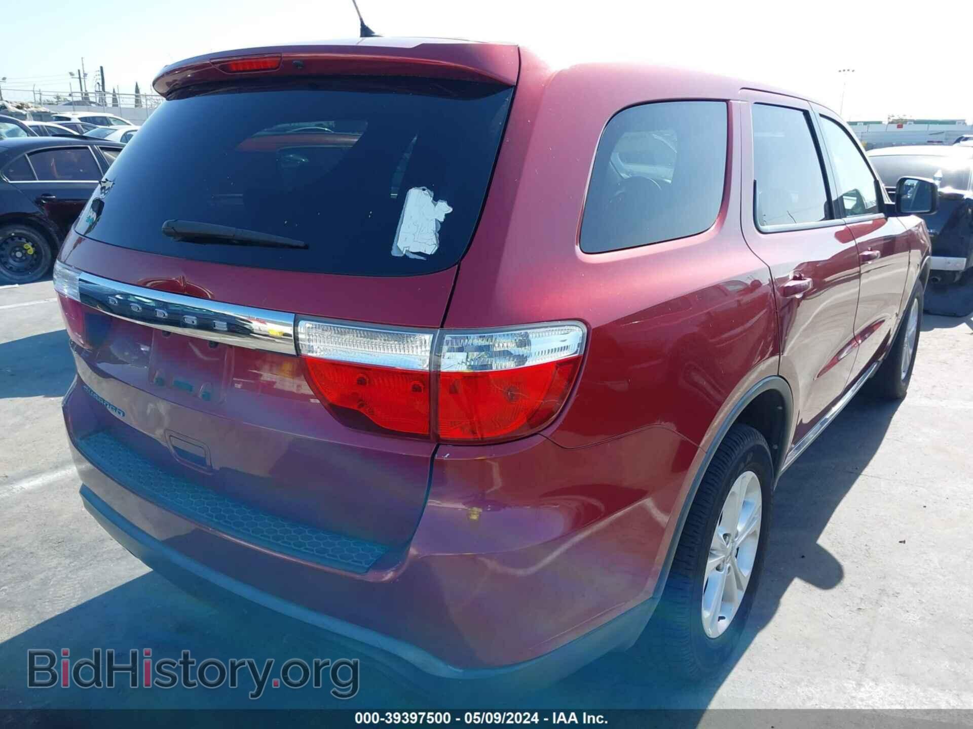 2013 DODGE DURANGO - VIN: 1C4RDHAGXDC527392 - Фото 4