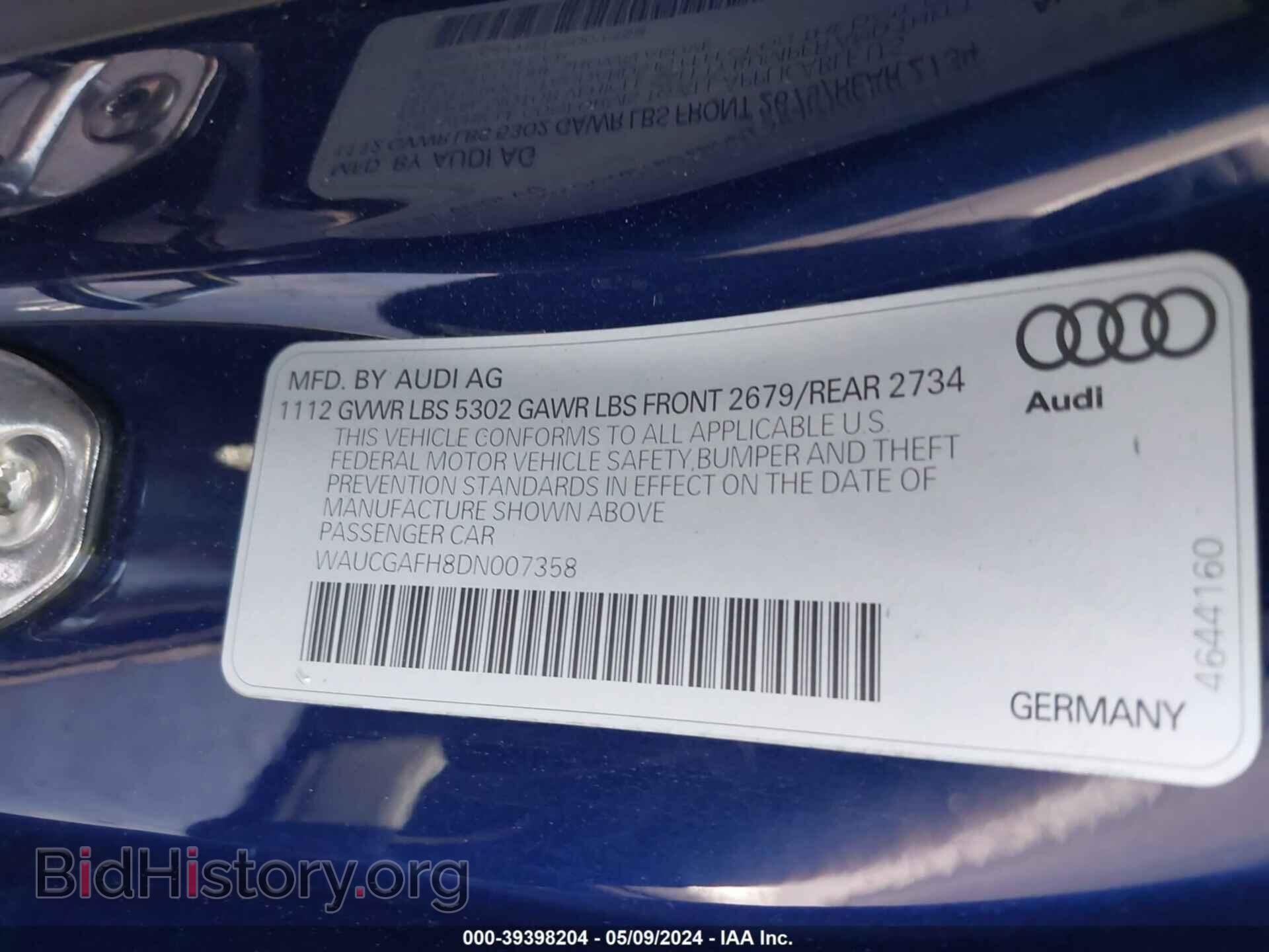 2013 AUDI S5 - VIN: WAUCGAFH8DN007358 - Photo 9