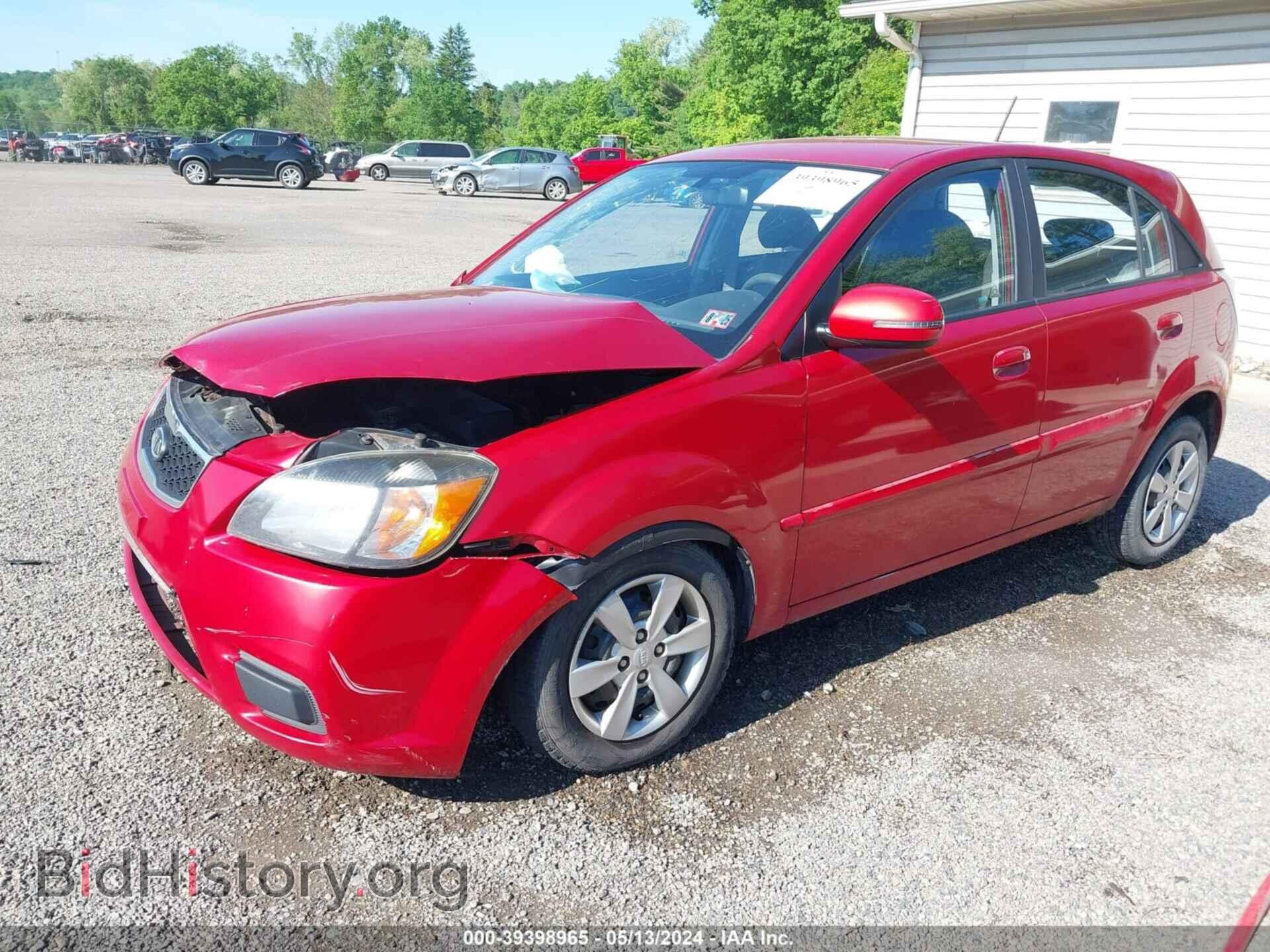 2010 KIA RIO5 - VIN: KNADH5A3XA6653074 - Фото 2