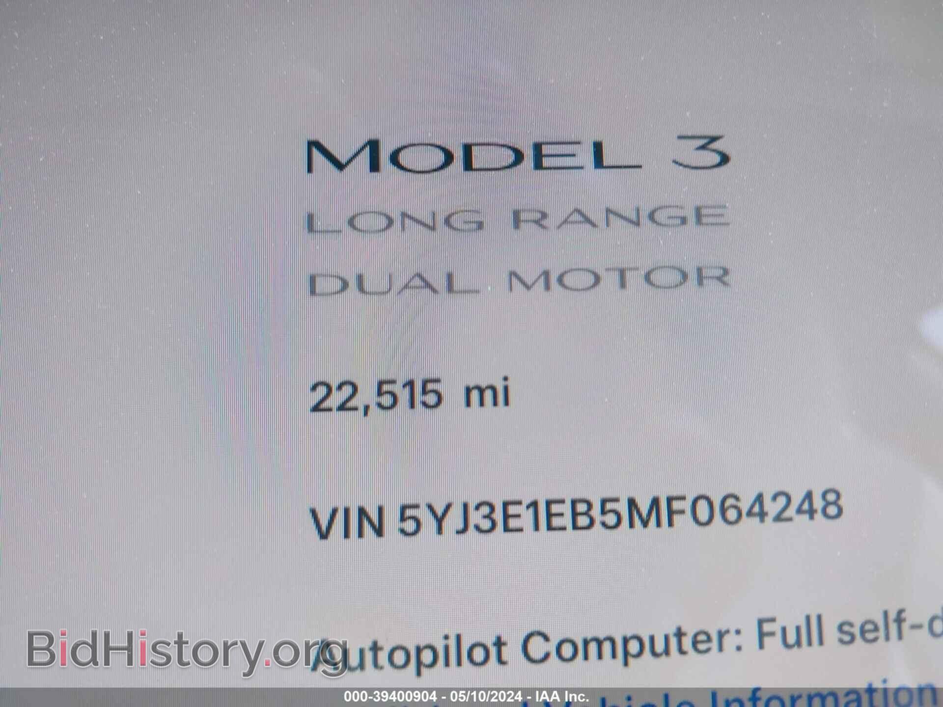 2021 TESLA MODEL 3 - VIN: 5YJ3E1EB5MF064248 - Фото 7