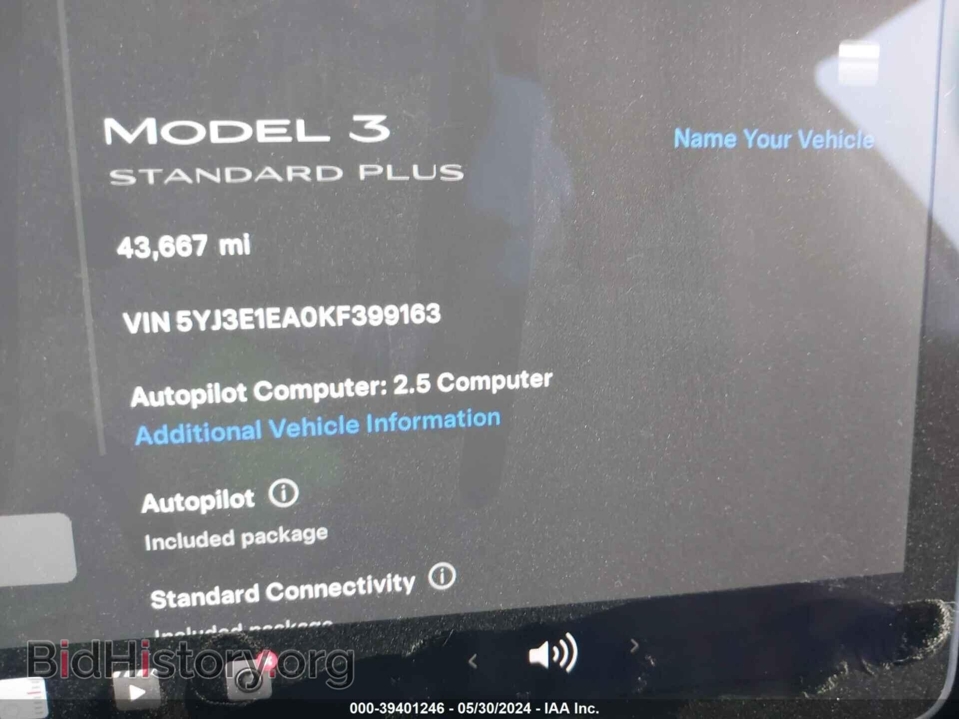 2019 TESLA MODEL 3 - VIN: 5YJ3E1EA0KF399163 - Фото 7