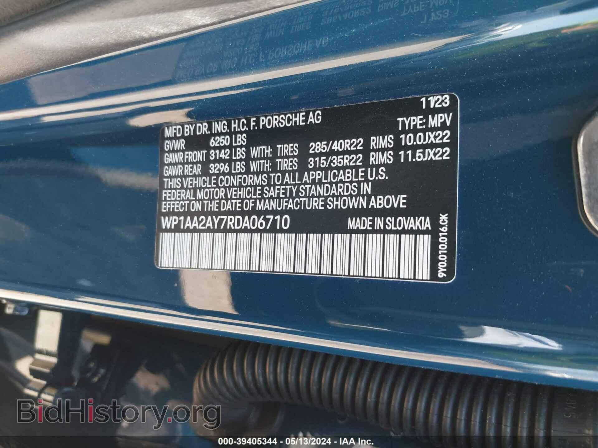 2024 PORSCHE CAYENNE - VIN: WP1AA2AY7RDA06710 - Photo 9