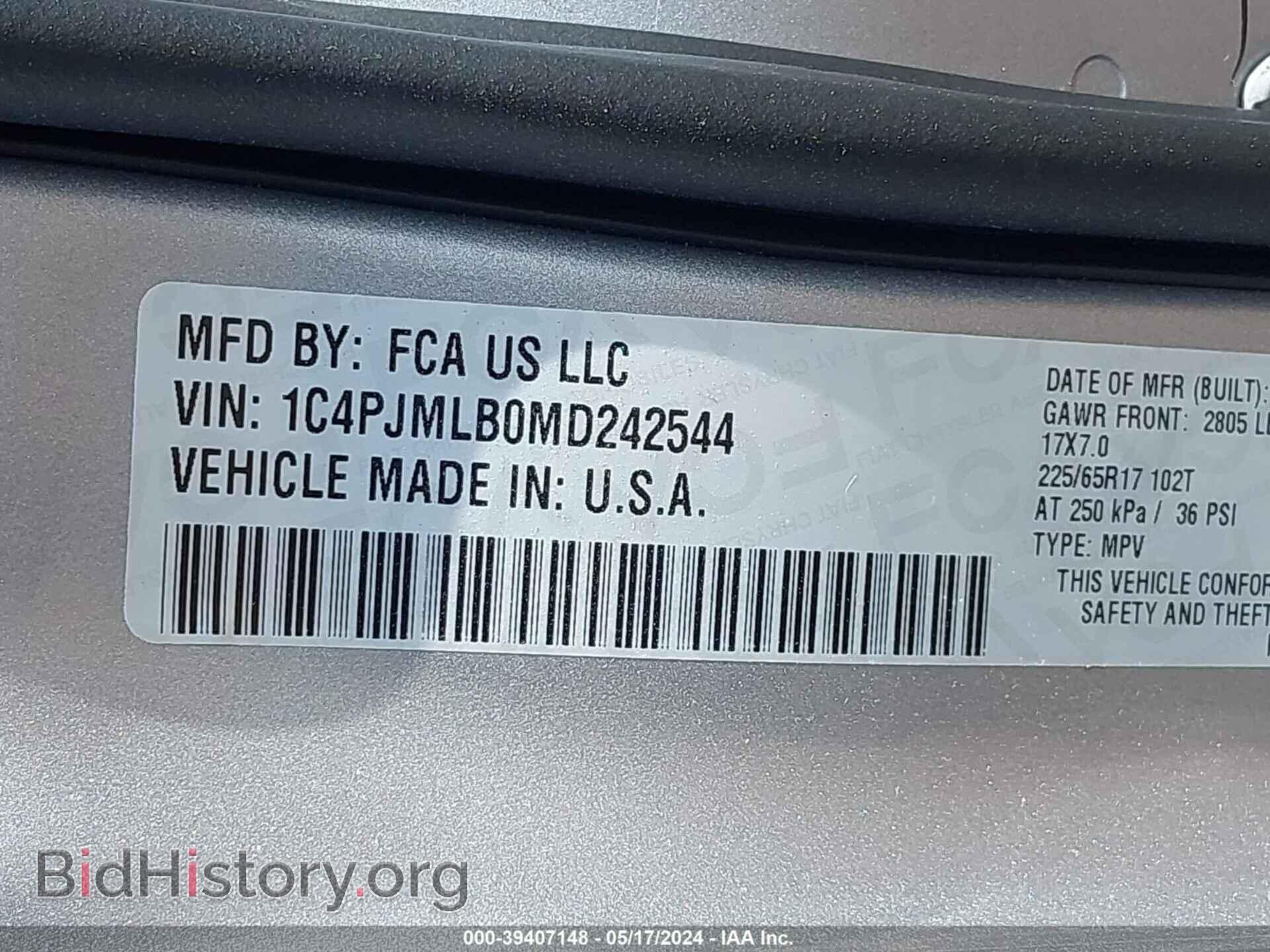2021 JEEP CHEROKEE - VIN: 1C4PJMLB0MD242544 - Photo 9