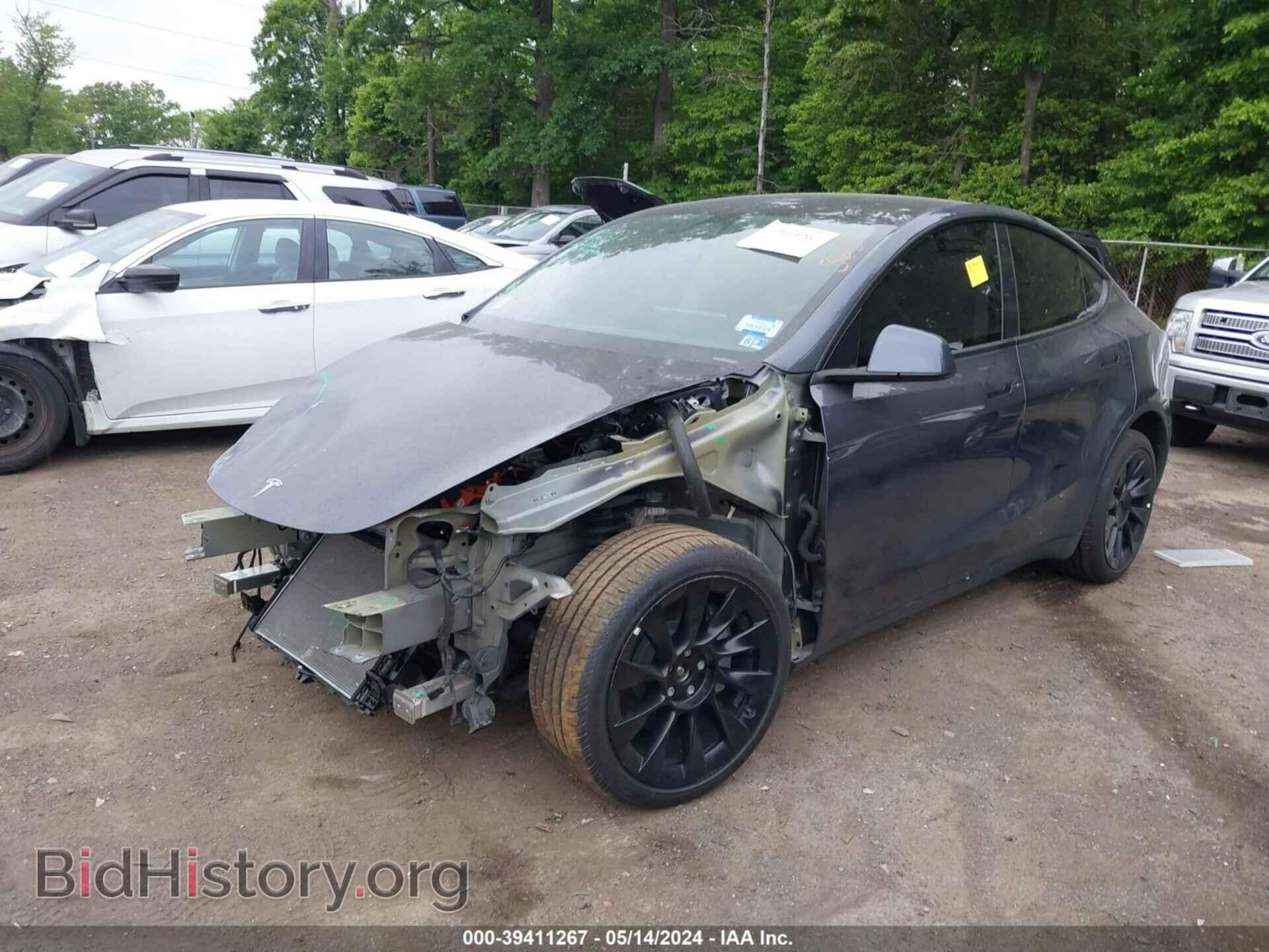2022 TESLA MODEL Y - VIN: 7SAYGAEE7NF515744 - Фото 2
