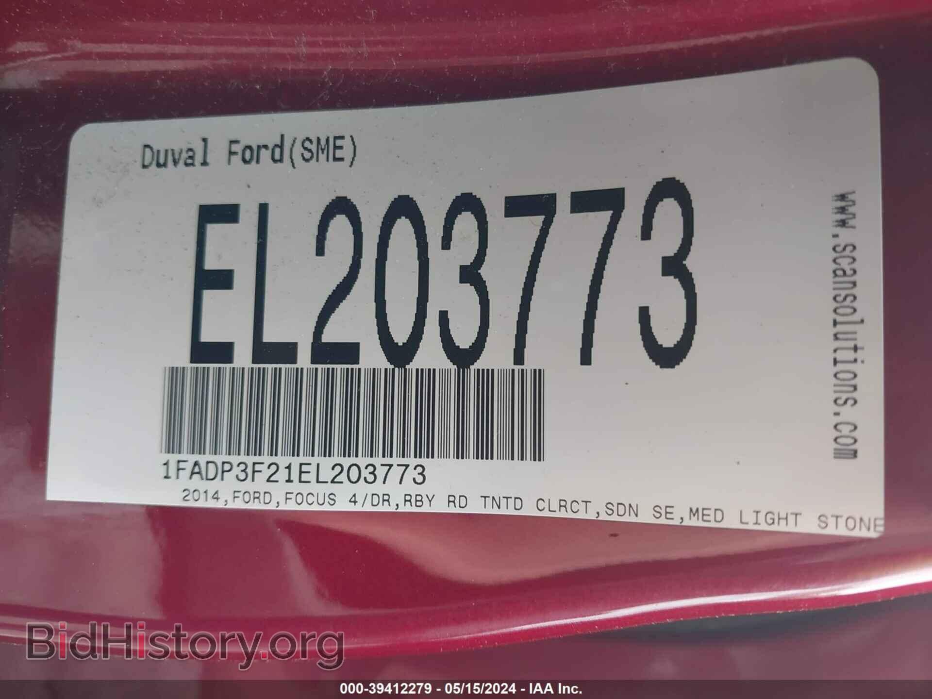 2014 FORD FOCUS - VIN: 1FADP3F21EL203773 - Фото 9