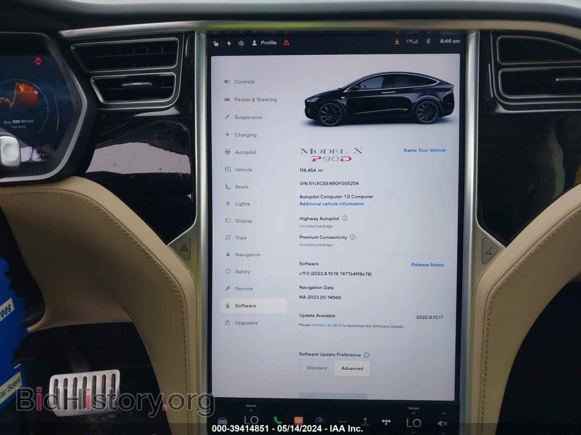 2016 TESLA MODEL X - VIN: 5YJXCBE49GF005254 - Photo 7