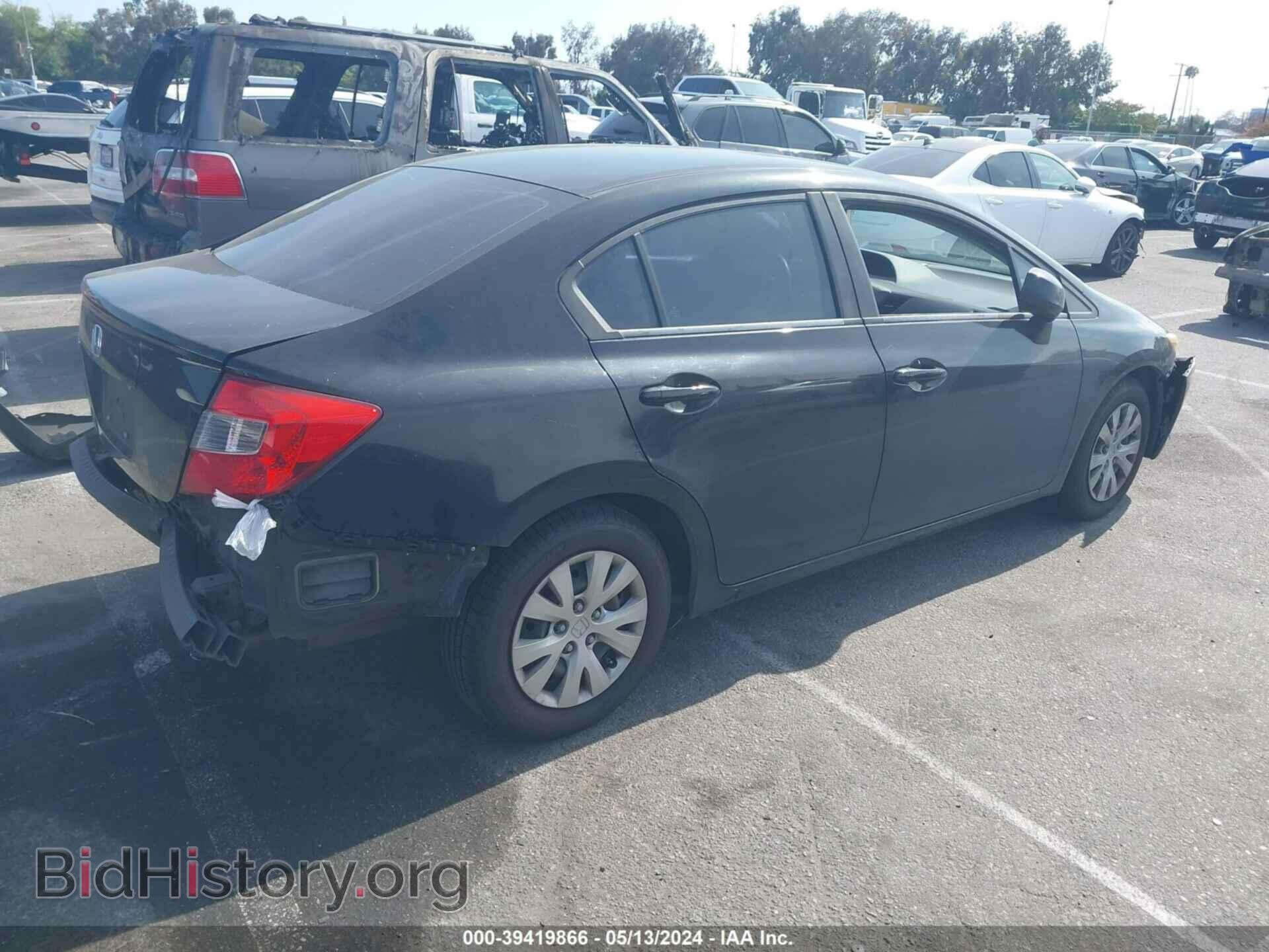 2012 HONDA CIVIC - VIN: 19XFB2F53CE366906 - Фото 4