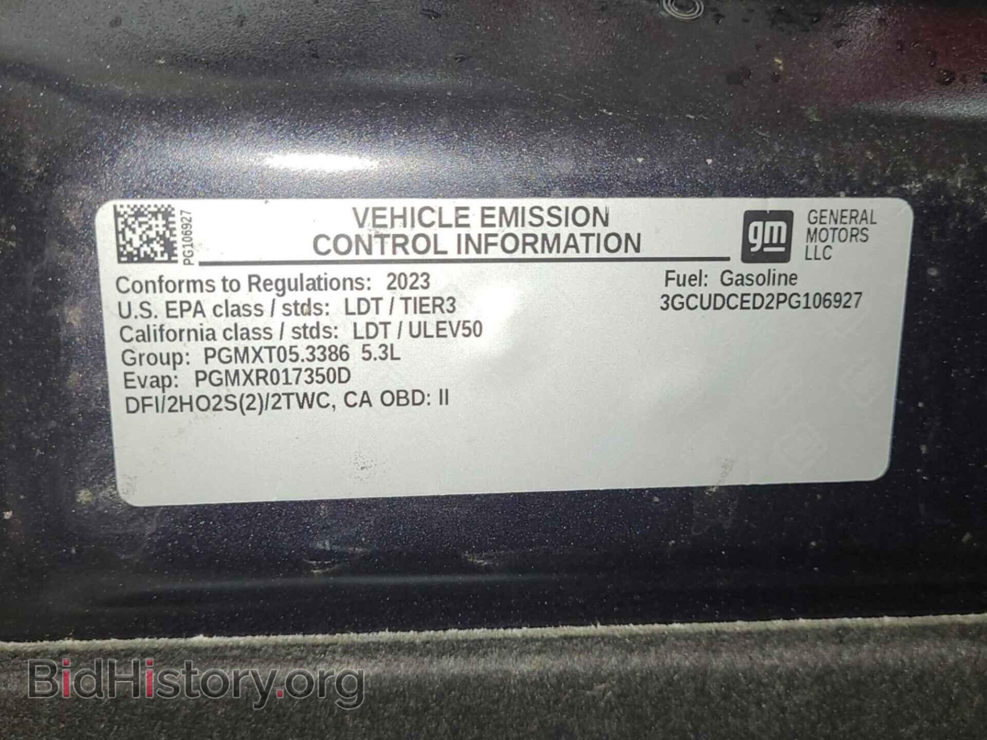 2023 CHEVROLET SILVERADO - VIN: 3GCUDCED2PG106927 - Фото 2
