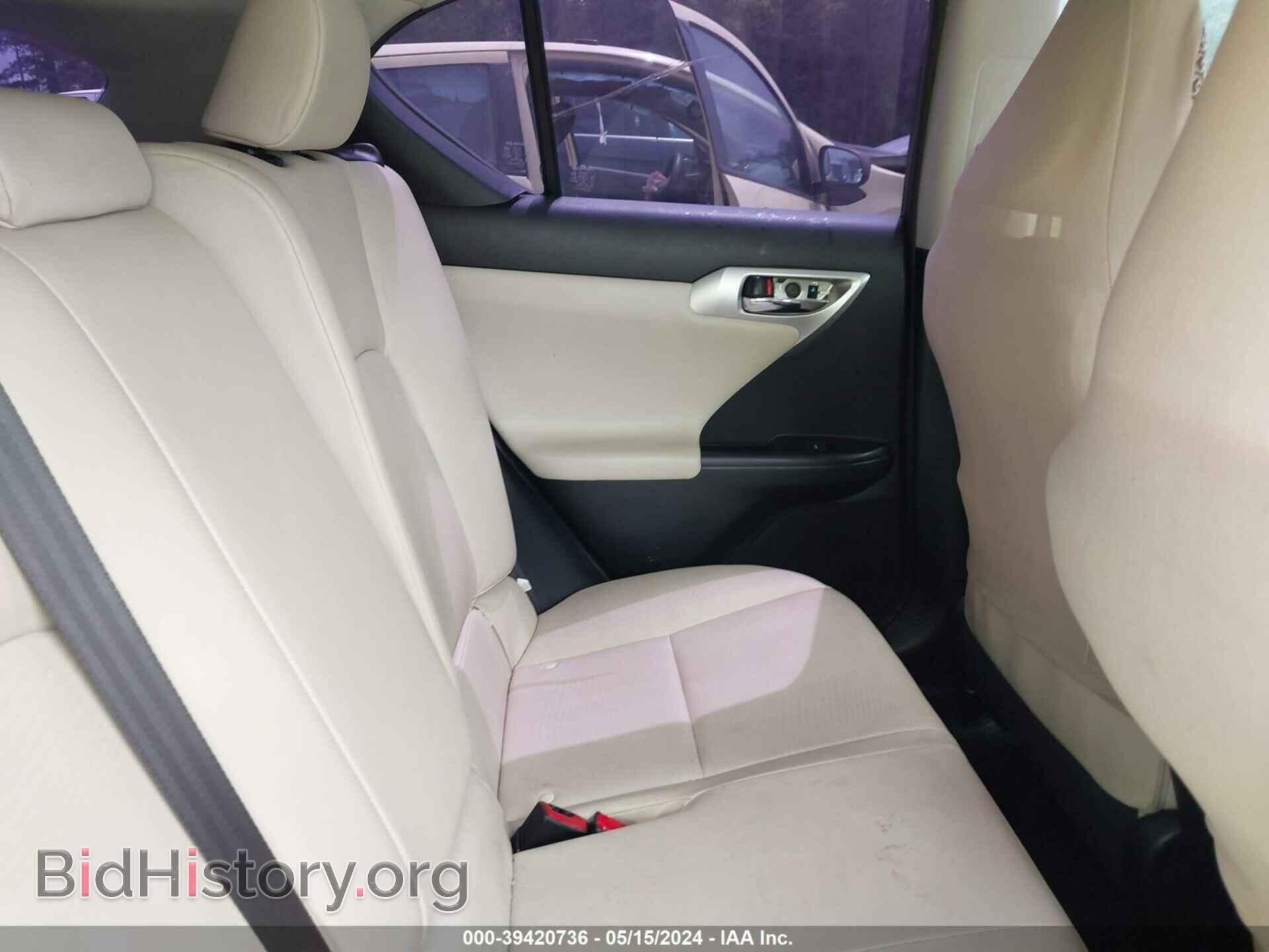 2012 LEXUS CT 200H - VIN: JTHKD5BH3C2103143 - Фото 8