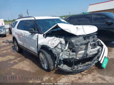2019 Ford EXPLORER XLT, white — VIN 1FM5K7D8XKGA40018, IAAI
