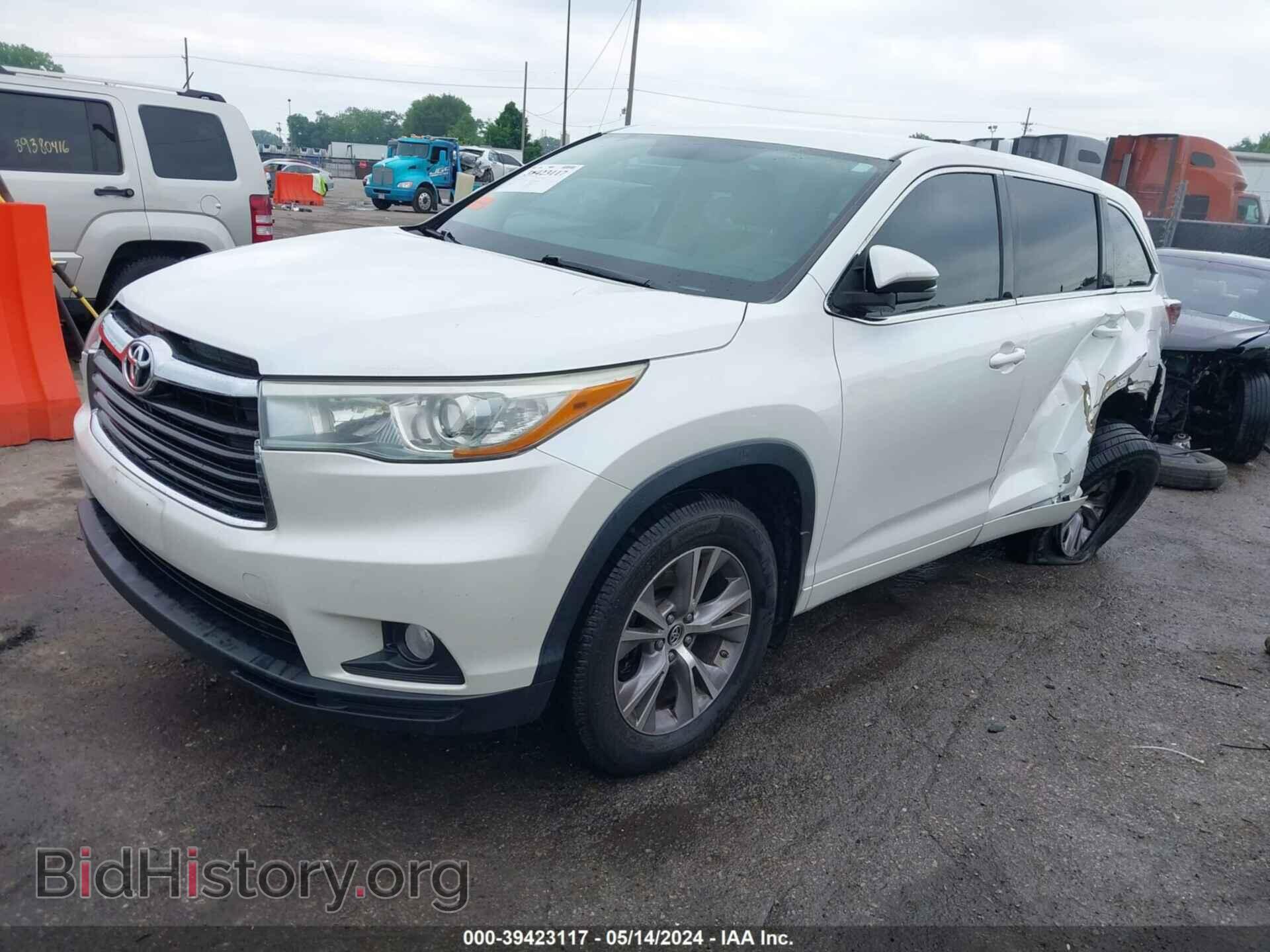 2016 TOYOTA HIGHLANDER - VIN: 5TDBKRFH8GS242532 - Фото 2
