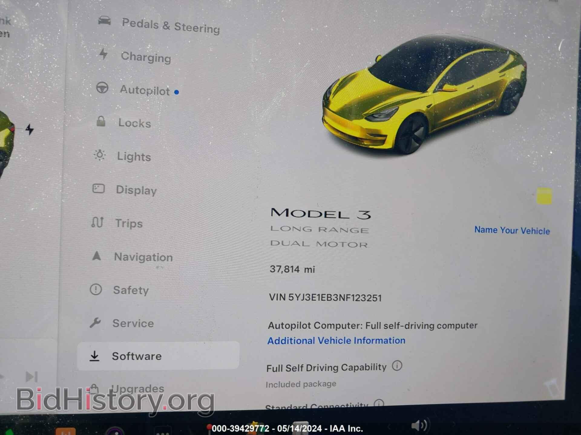 2022 TESLA MODEL 3 - VIN: 5YJ3E1EB3NF123251 - Фото 7