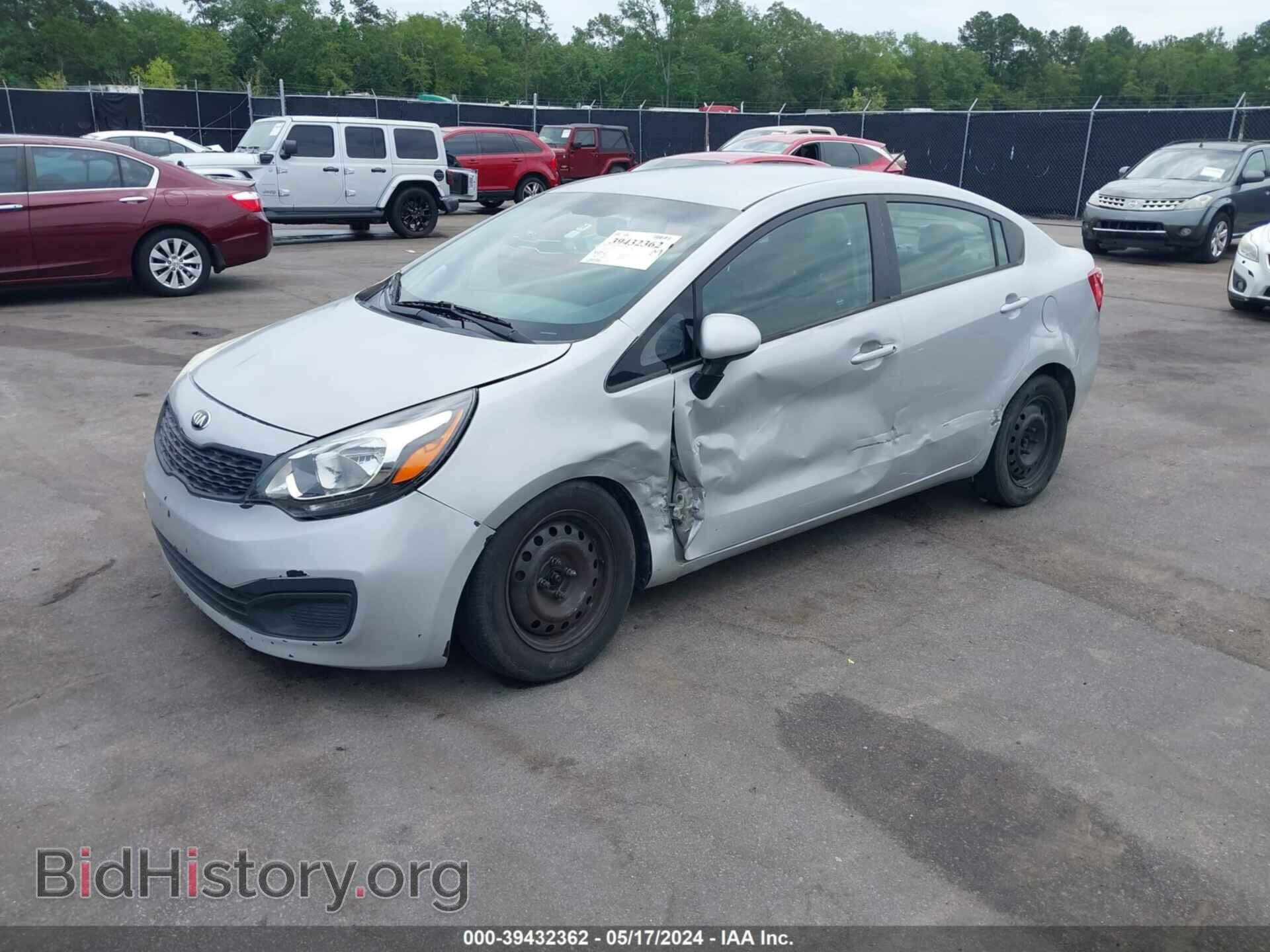 2014 KIA RIO - VIN: KNADM4A34E6376255 - Фото 2