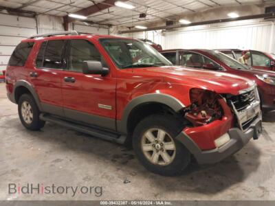 2006 Ford EXPLORER XLT, maroon — VIN 1FMEU73EX6UB31508, IAAI