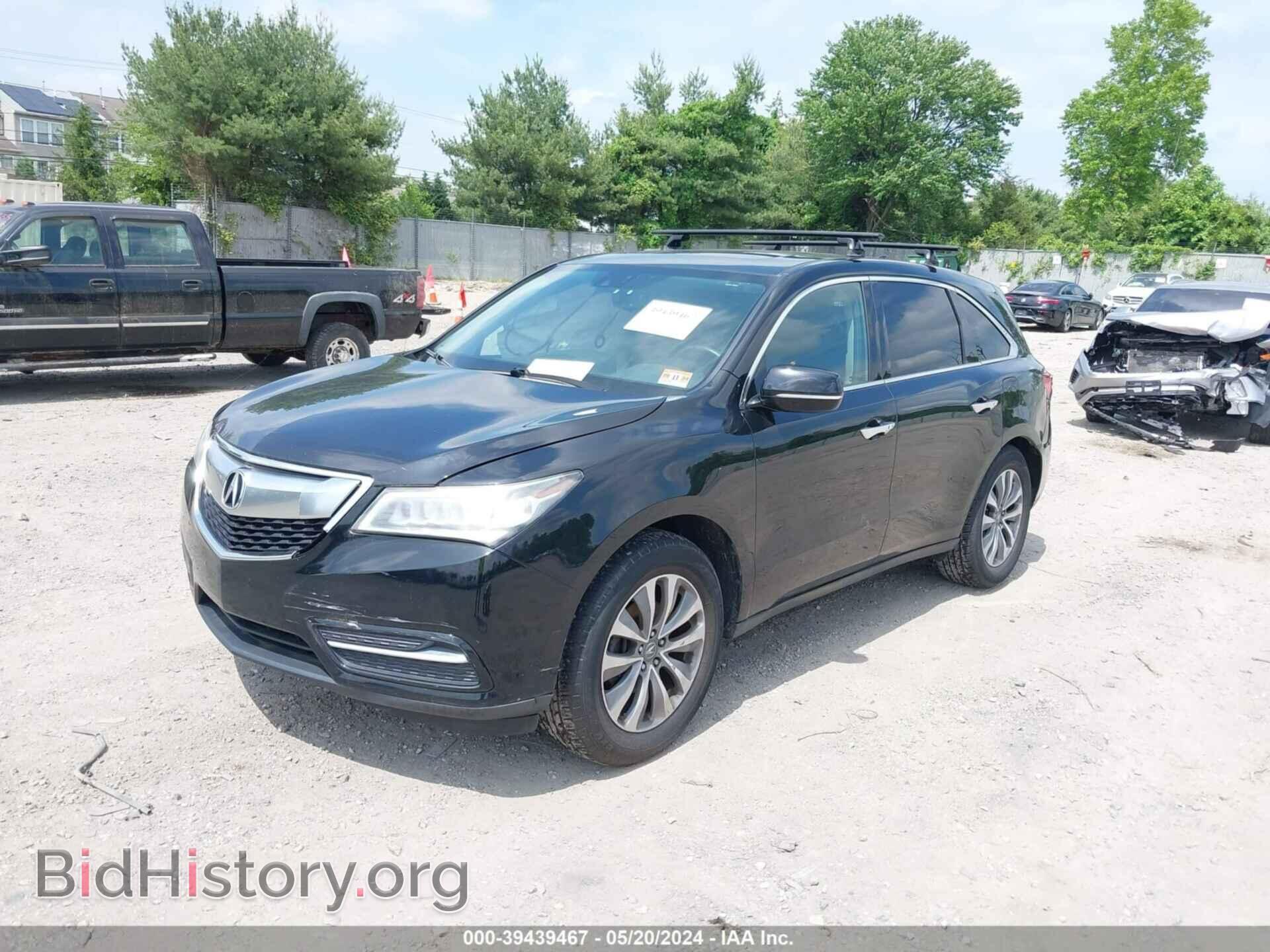 2014 ACURA MDX - VIN: 5FRYD4H48EB035656 - Фото 2