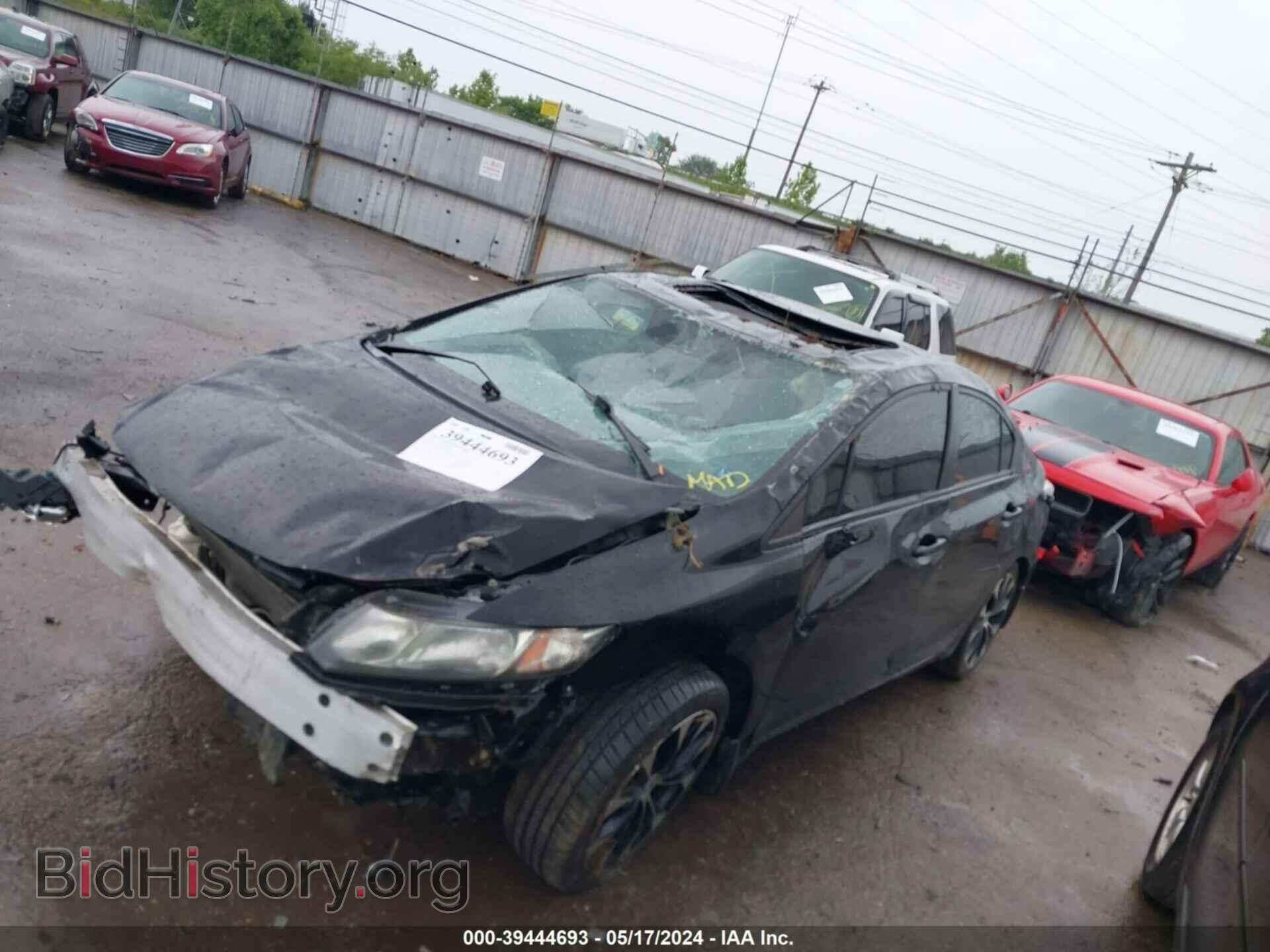 2013 HONDA CIVIC - VIN: 2HGFB6E58DH705806 - Фото 2