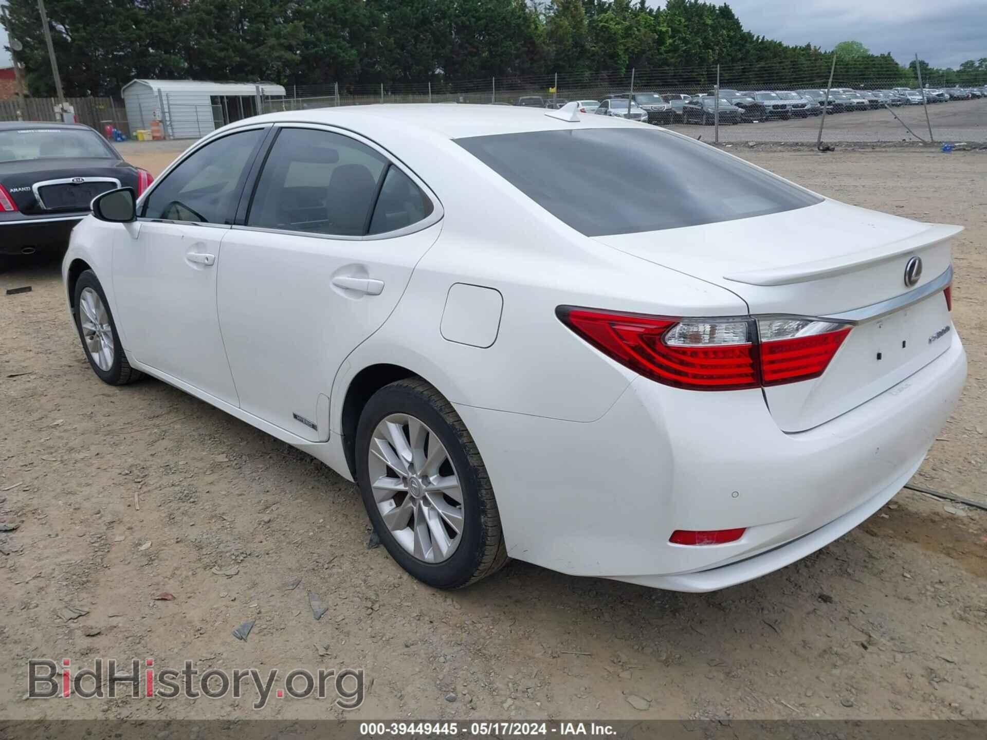 2013 LEXUS ES 300H - VIN: JTHBW1GG2D2024244 - Фото 3