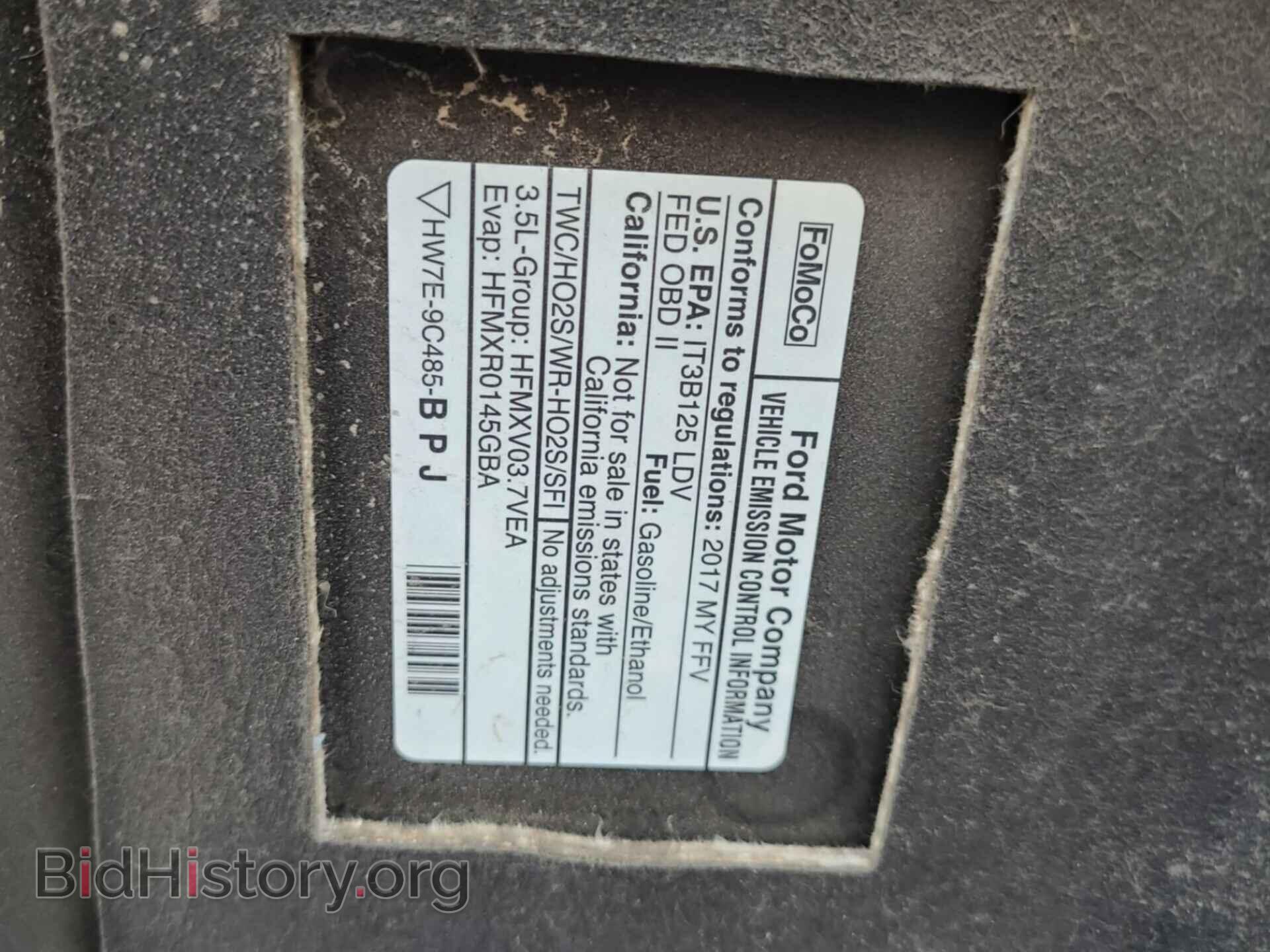 2017 FORD TAURUS - VIN: 1FAHP2E8XHG124021 - Фото 2