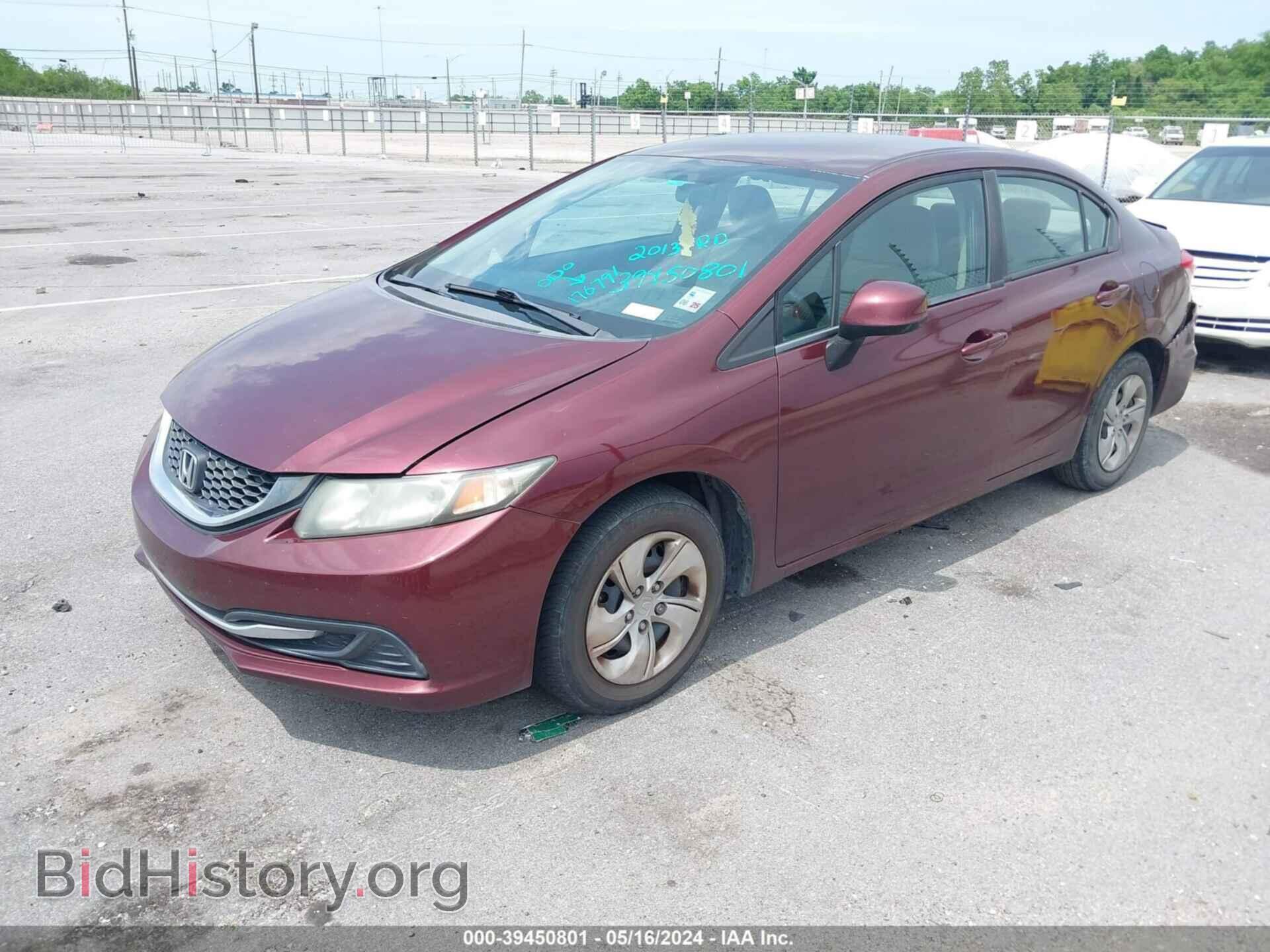 2013 HONDA CIVIC - VIN: 19XFB2F59DE016682 - Фото 2