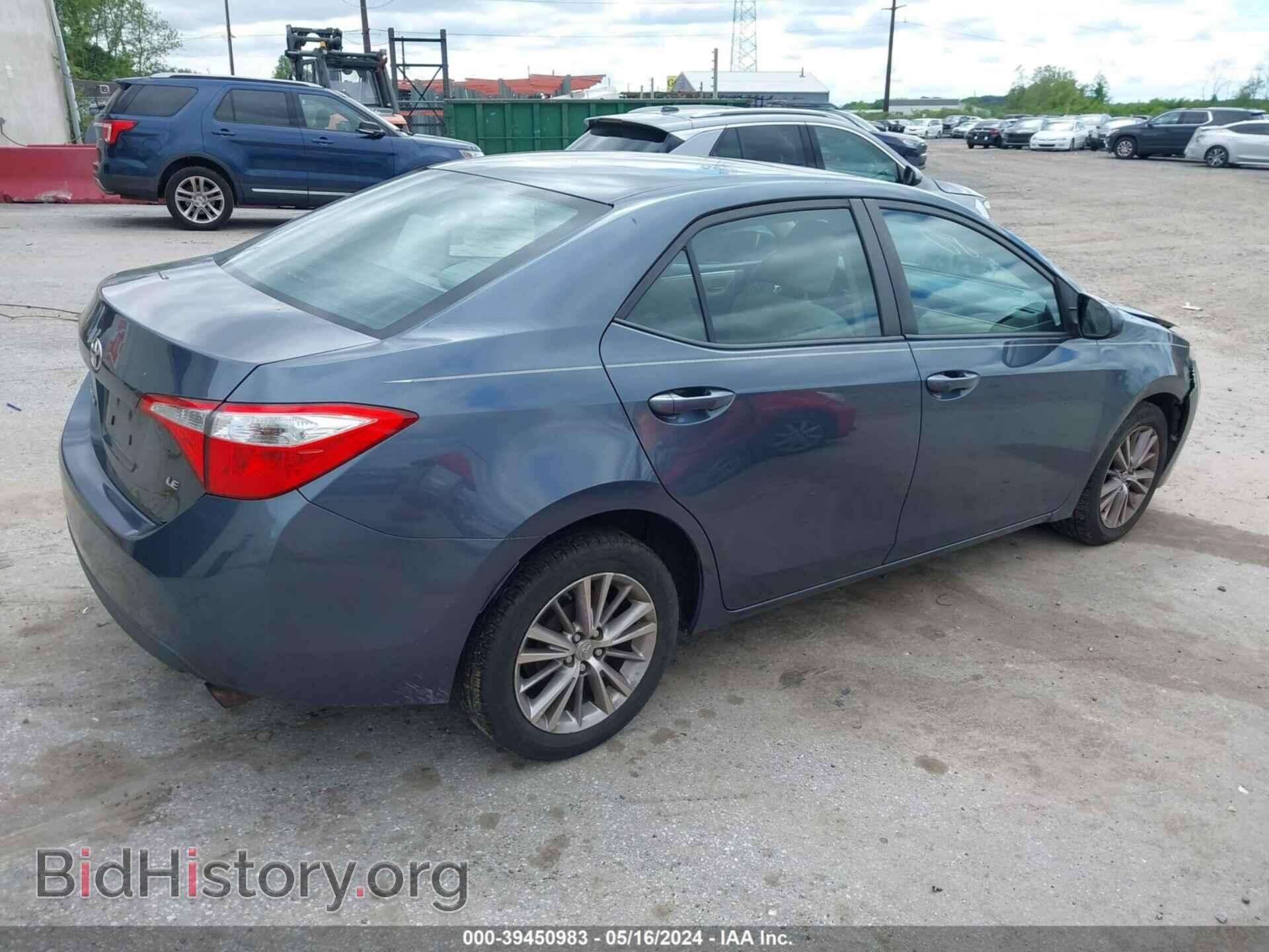 2014 TOYOTA COROLLA - VIN: 2T1BURHE3EC081512 - Фото 4