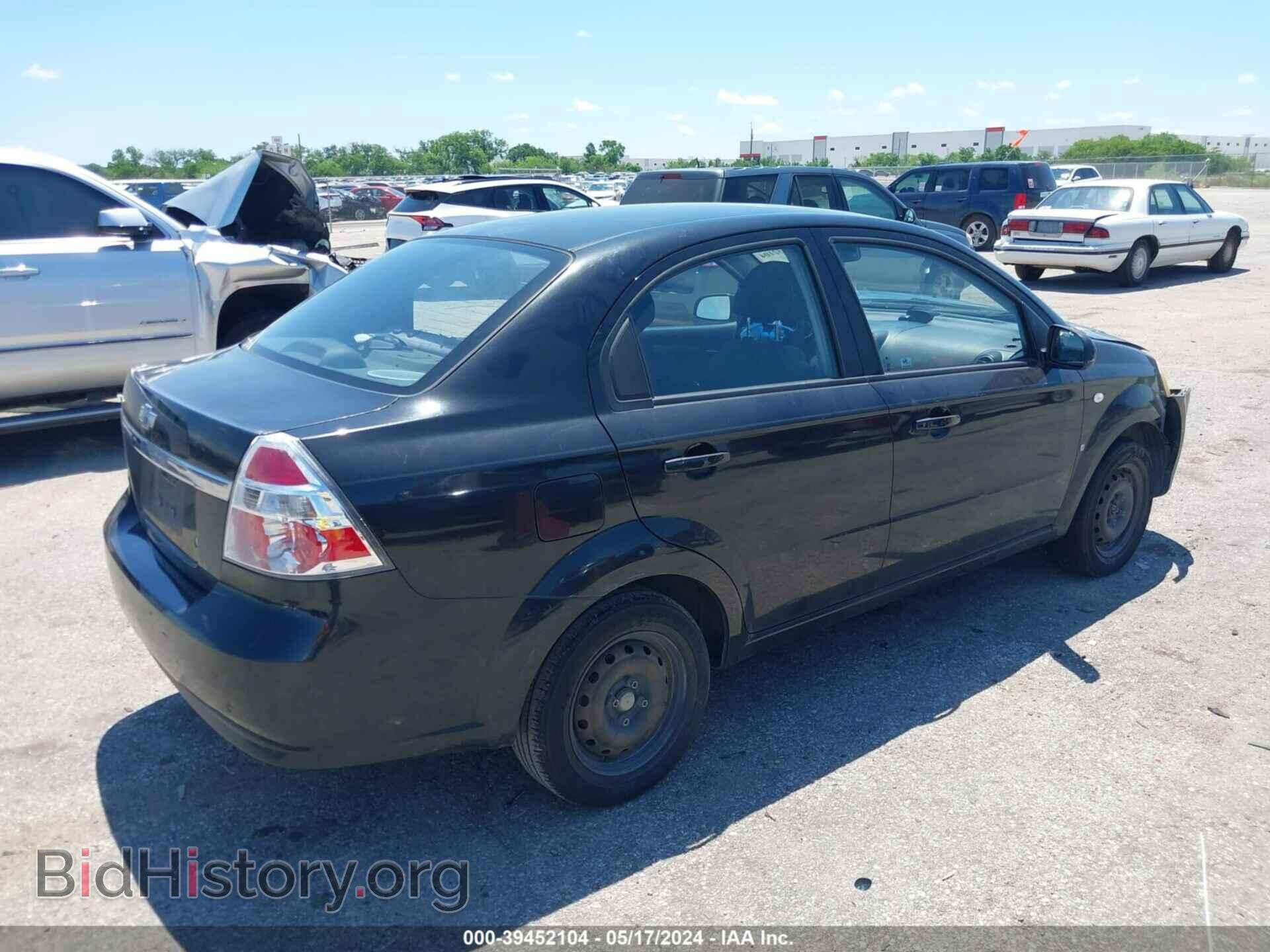2007 CHEVROLET AVEO - VIN: KL1TD56657B064146 - Фото 4