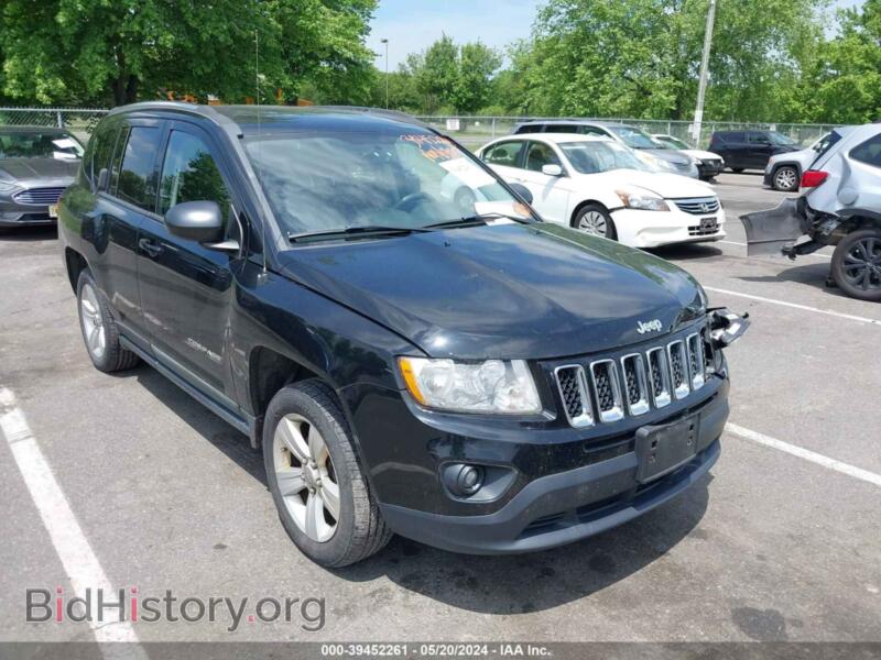 2012 Jeep COMPASS Sport (VIN 1C4NJDBB9CD511017) — photo 1 of 11, IAAI, damage: left front