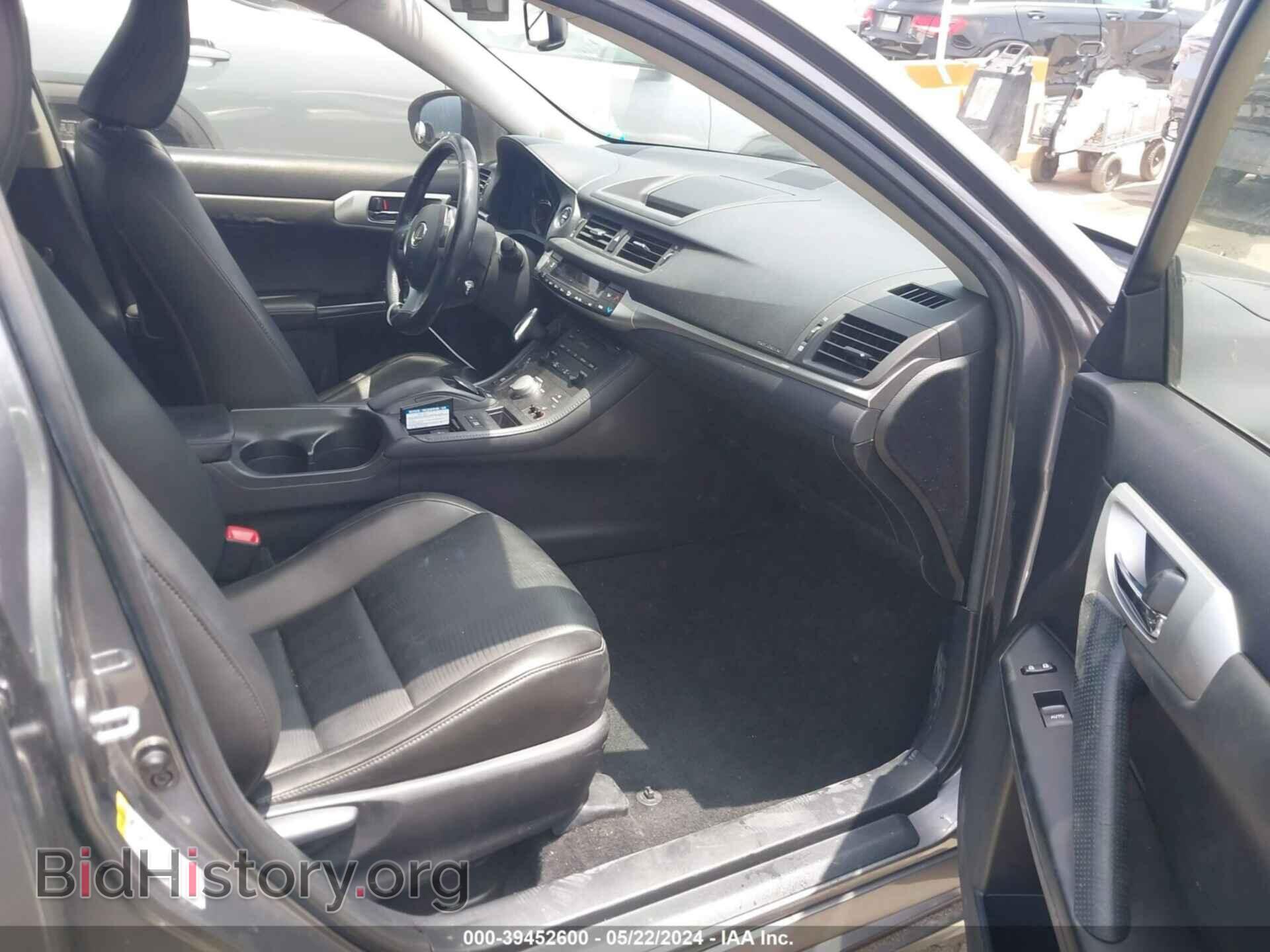 2012 LEXUS CT 200H - VIN: JTHKD5BH6C2069652 - Фото 5