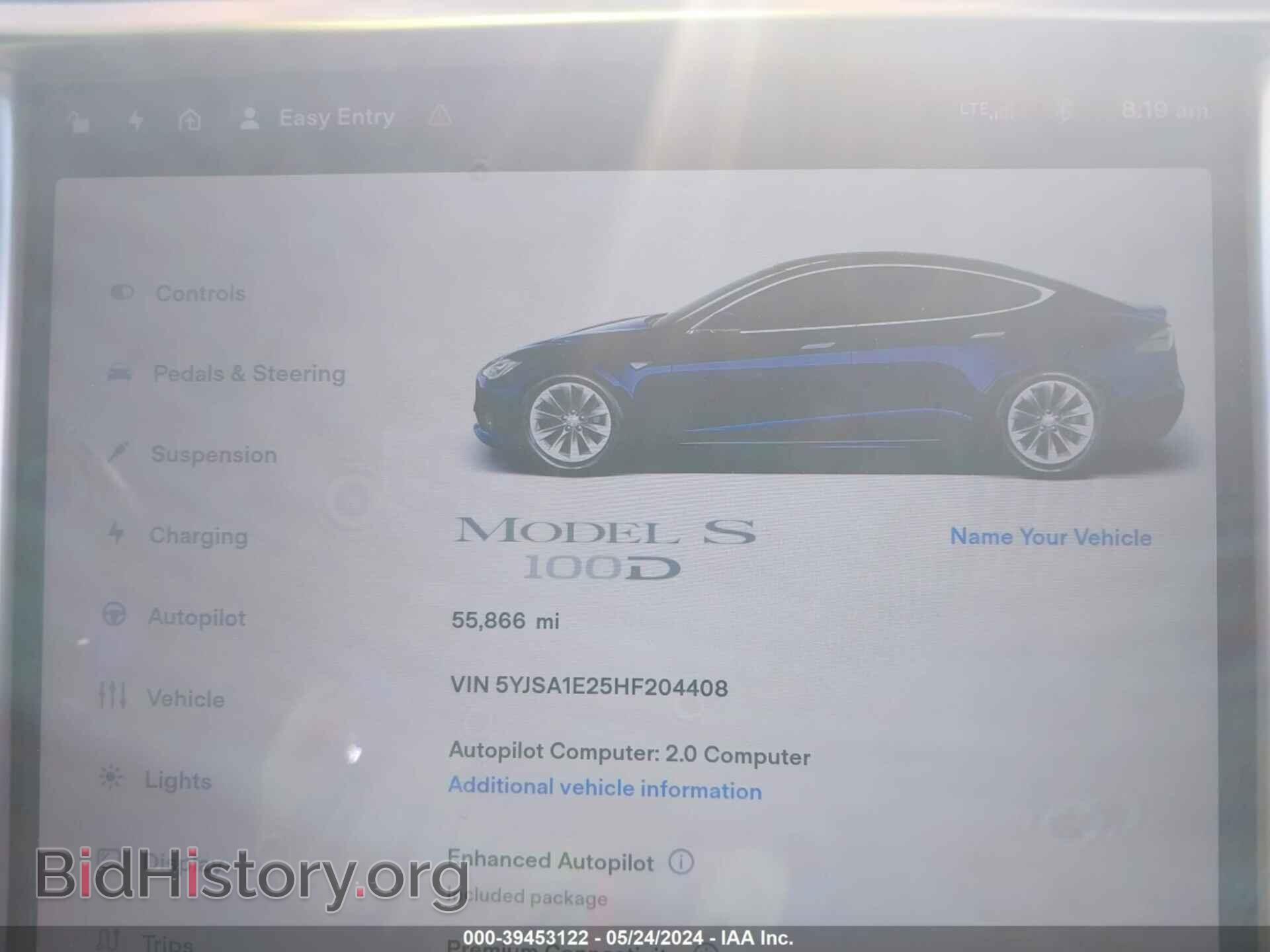 2017 TESLA MODEL S - VIN: 5YJSA1E25HF204408 - Photo 7