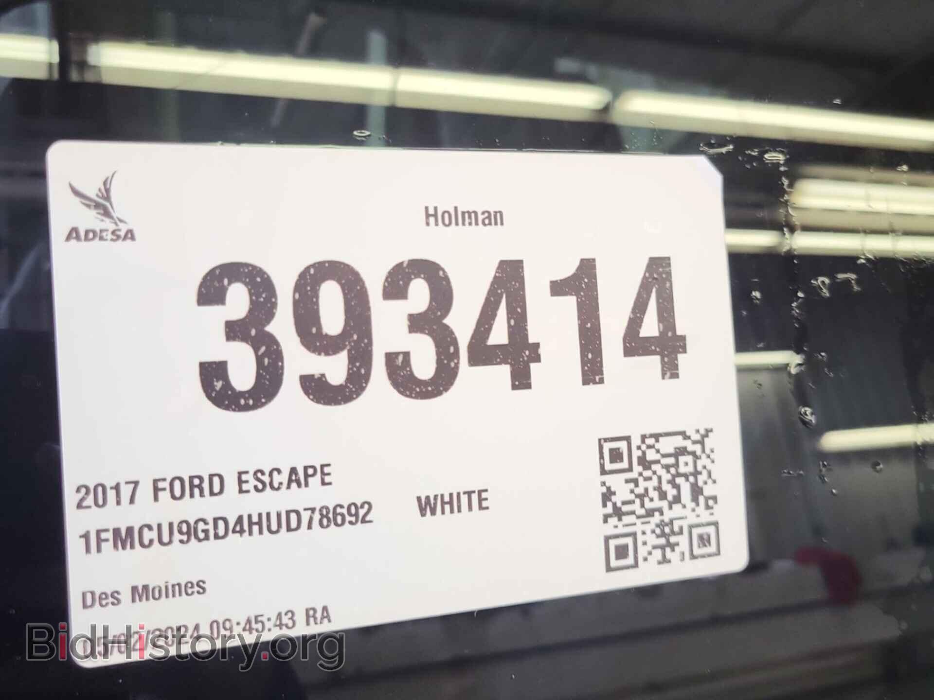 2017 FORD ESCAPE - VIN: 1FMCU9GD4HUD78692 - Фото 5