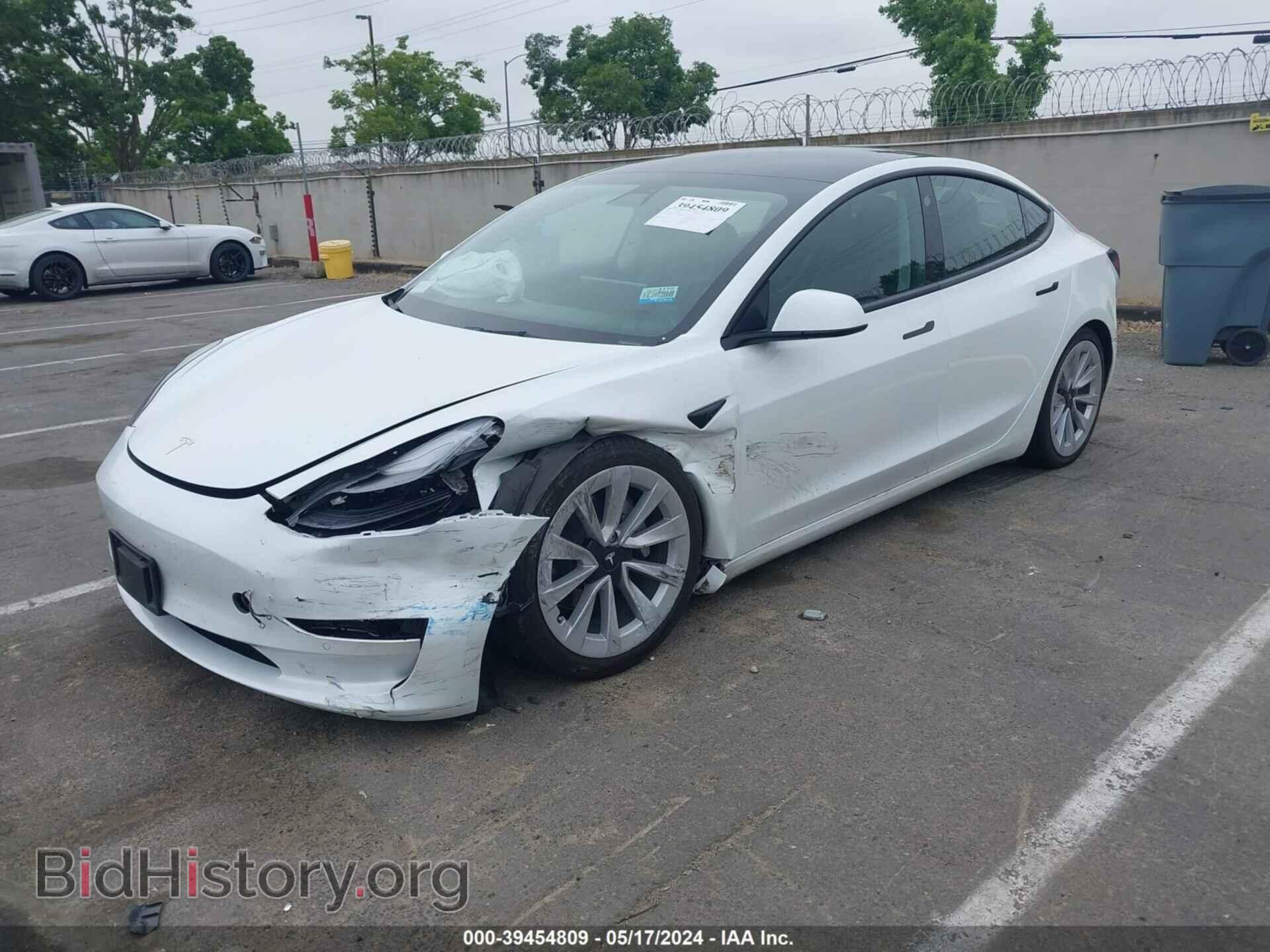 2022 TESLA MODEL 3 - VIN: 5YJ3E1EA3NF143006 - Фото 2
