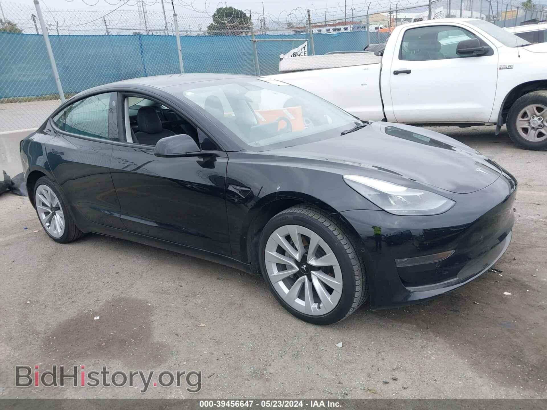 Photo 5YJ3E1EA3NF129087 - TESLA MODEL 3 2022