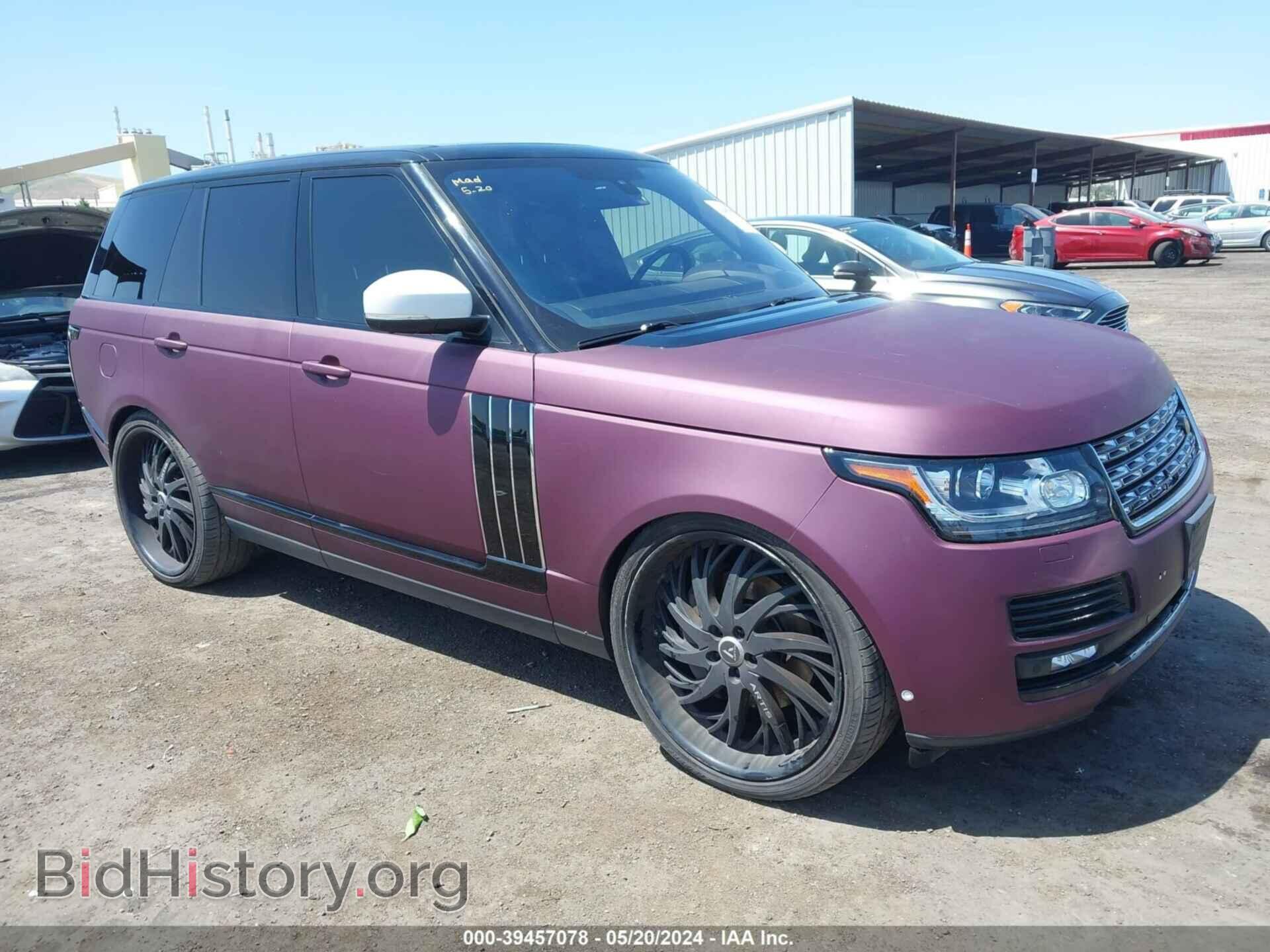Фотография SALGS2VF4GA251943 - LAND ROVER RANGE ROVER 2016
