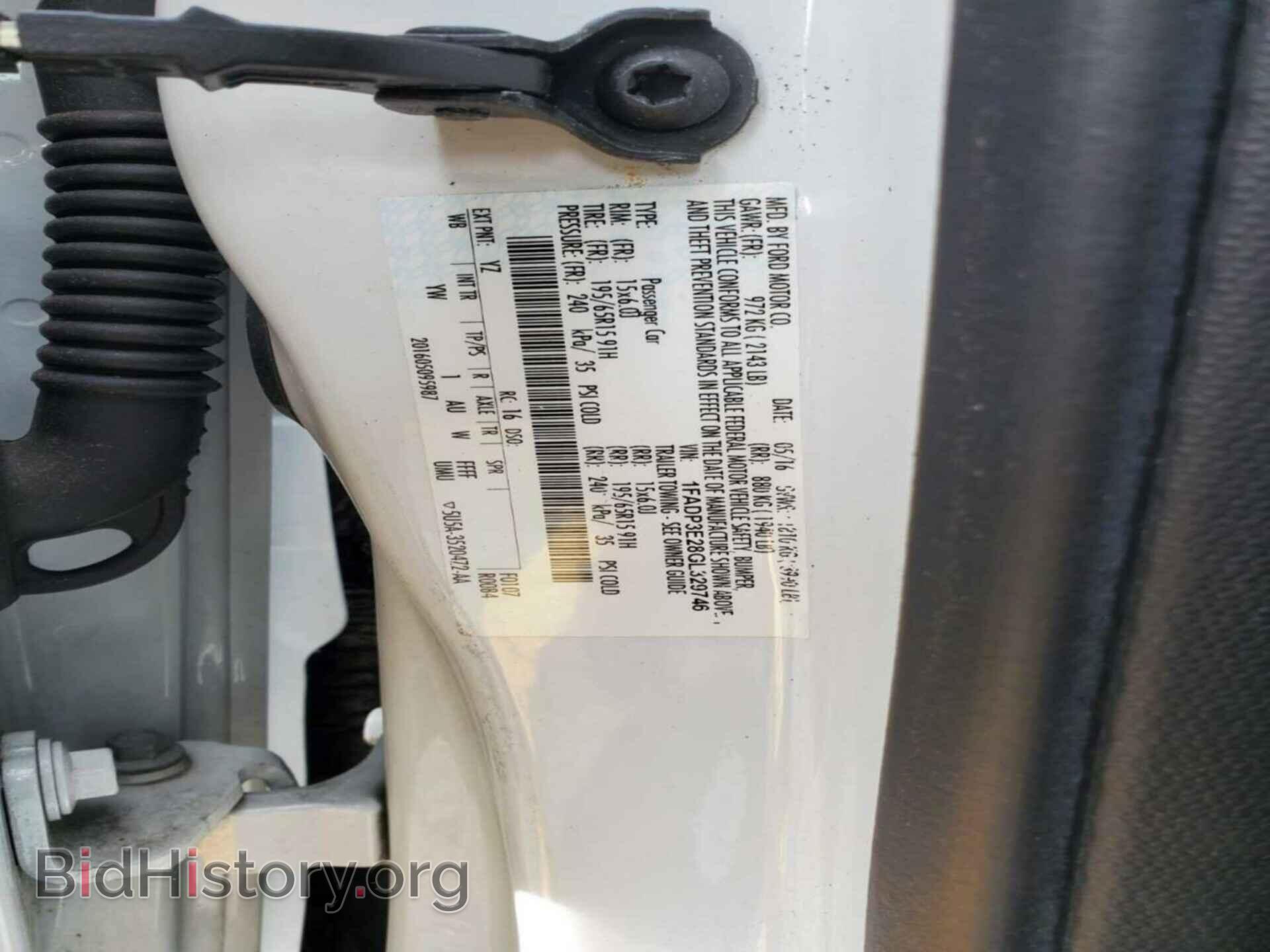 2016 FORD FOCUS - VIN: 1FADP3E28GL329746 - Фото 8