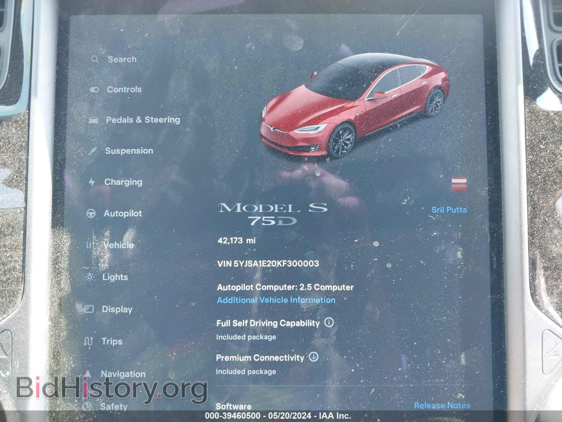 2019 TESLA MODEL S - VIN: 5YJSA1E20KF300003 - Фото 9