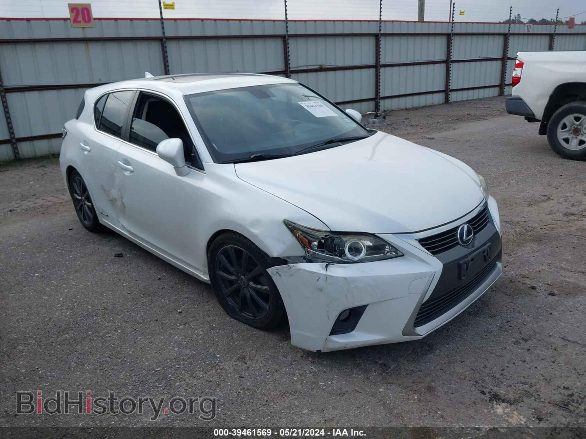Фотография JTHKD5BH4E2180400 - LEXUS CT 200H 2014