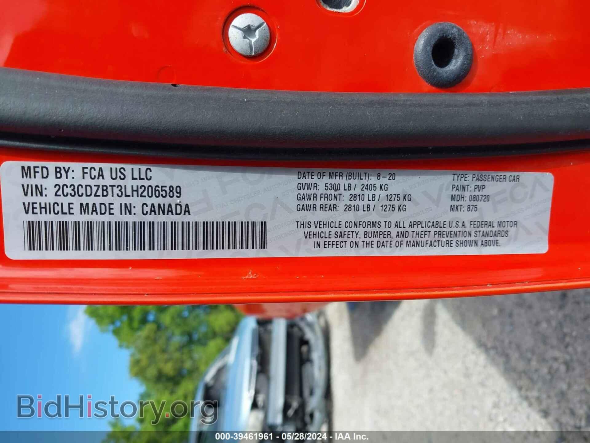2020 DODGE CHALLENGER - VIN: 2C3CDZBT3LH206589 - Фото 9