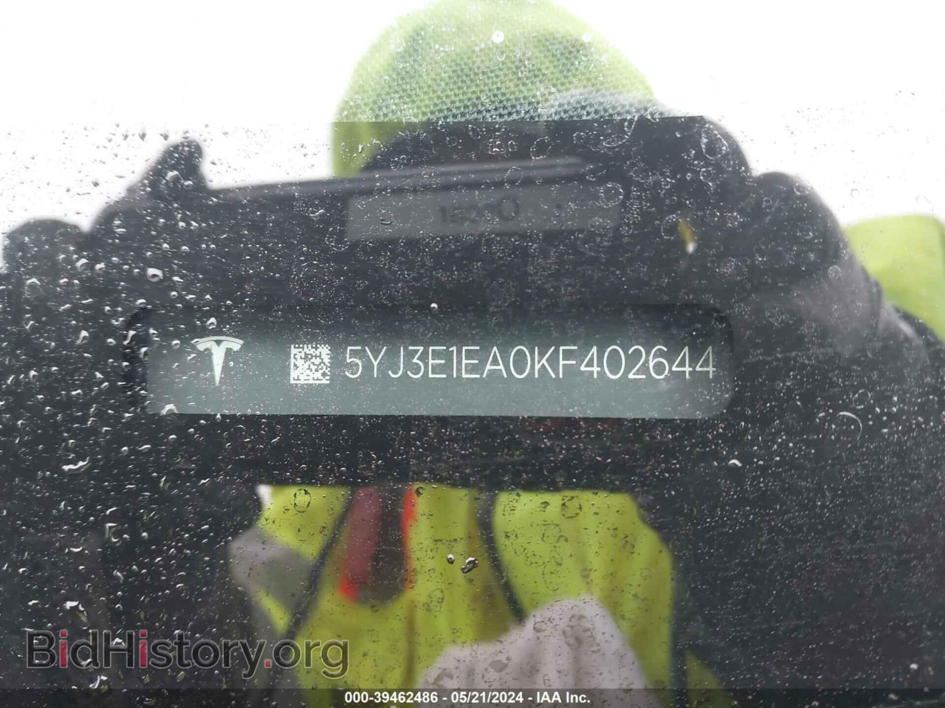 2019 TESLA MODEL 3 - VIN: 5YJ3E1EA0KF402644 - Фото 9