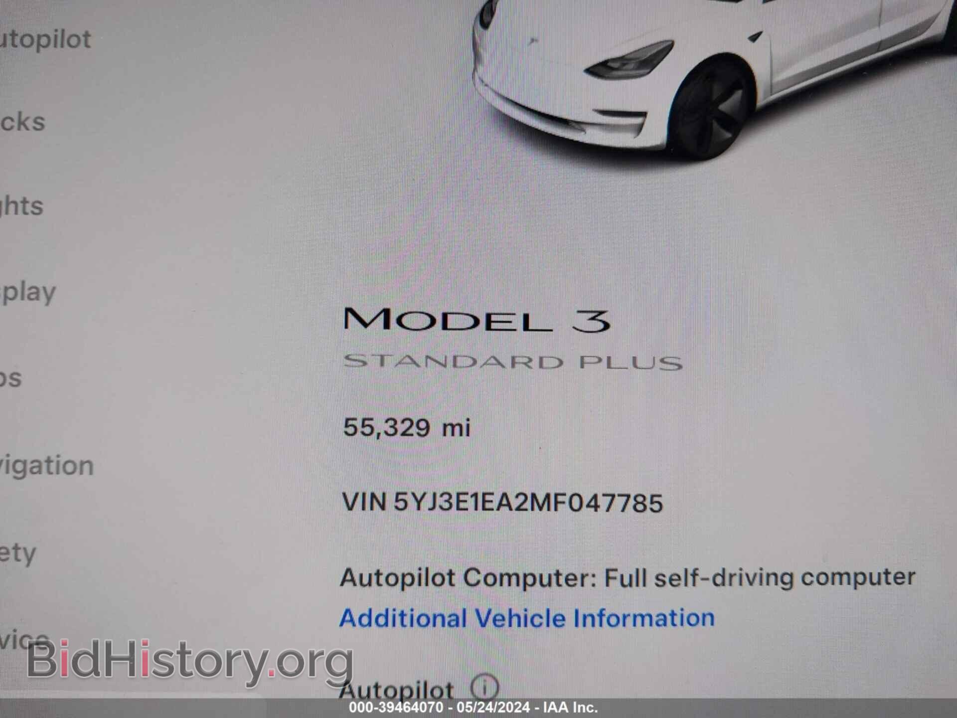2021 TESLA MODEL 3 - VIN: 5YJ3E1EA2MF047785 - Photo 7