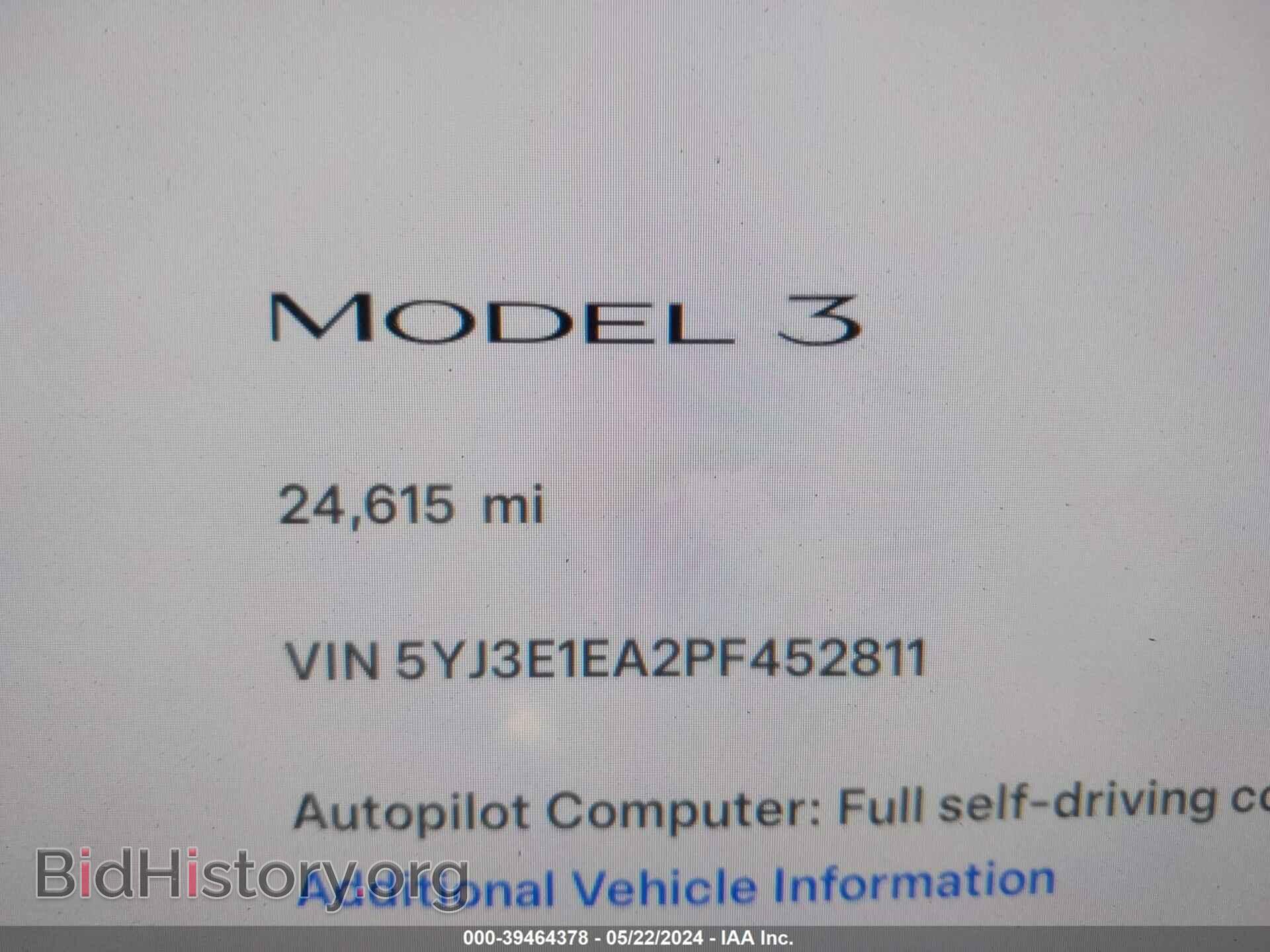 2023 TESLA MODEL 3 - VIN: 5YJ3E1EA2PF452811 - Фото 15
