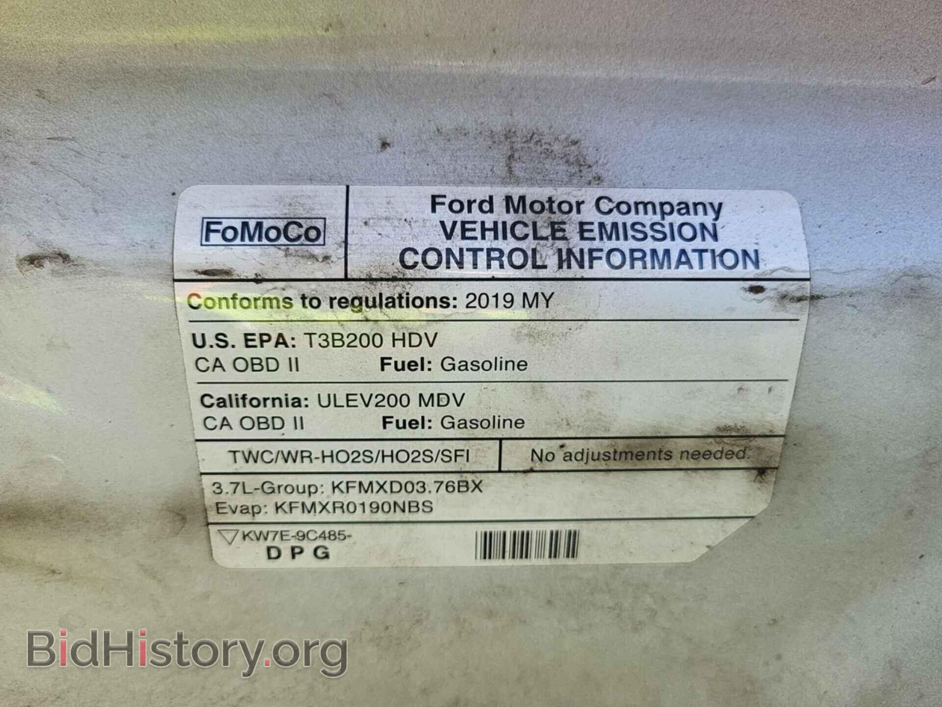2019 FORD TRANSIT - VIN: 1FTYE1YM3KKB40200 - Фото 20
