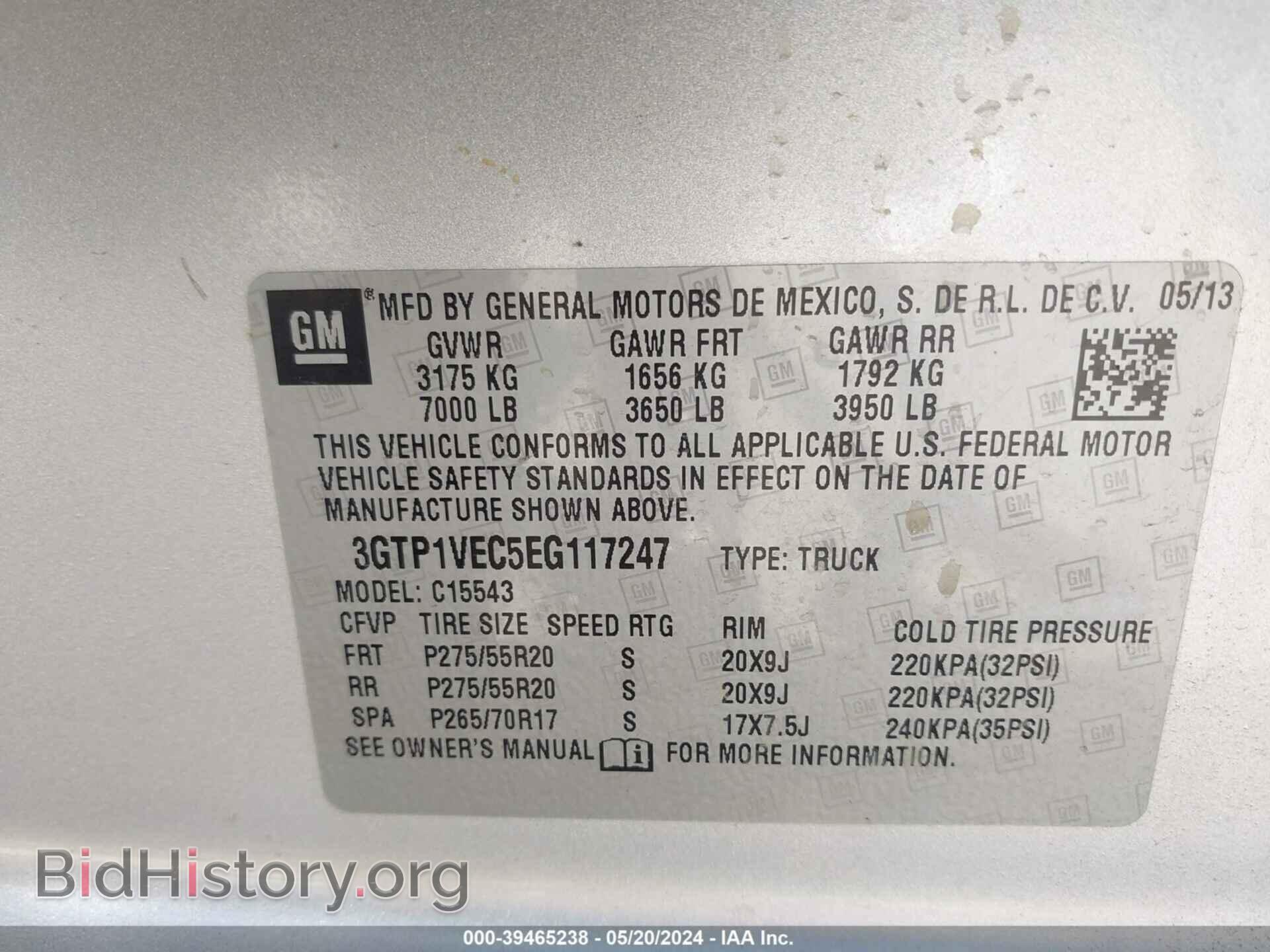 2014 GMC SIERRA 1500 - VIN: 3GTP1VEC5EG117247 - Photo 9
