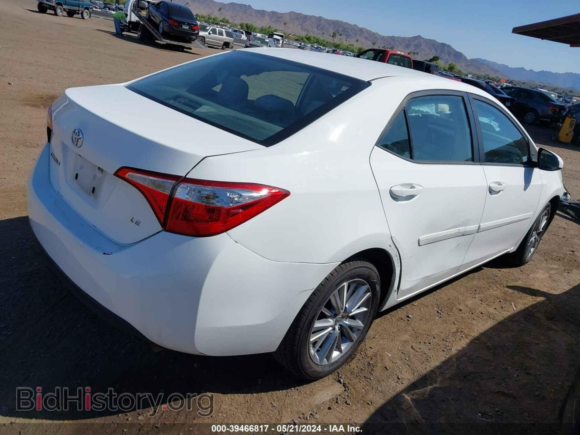 2014 TOYOTA COROLLA - VIN: 5YFBURHEXEP118541 - Фото 4