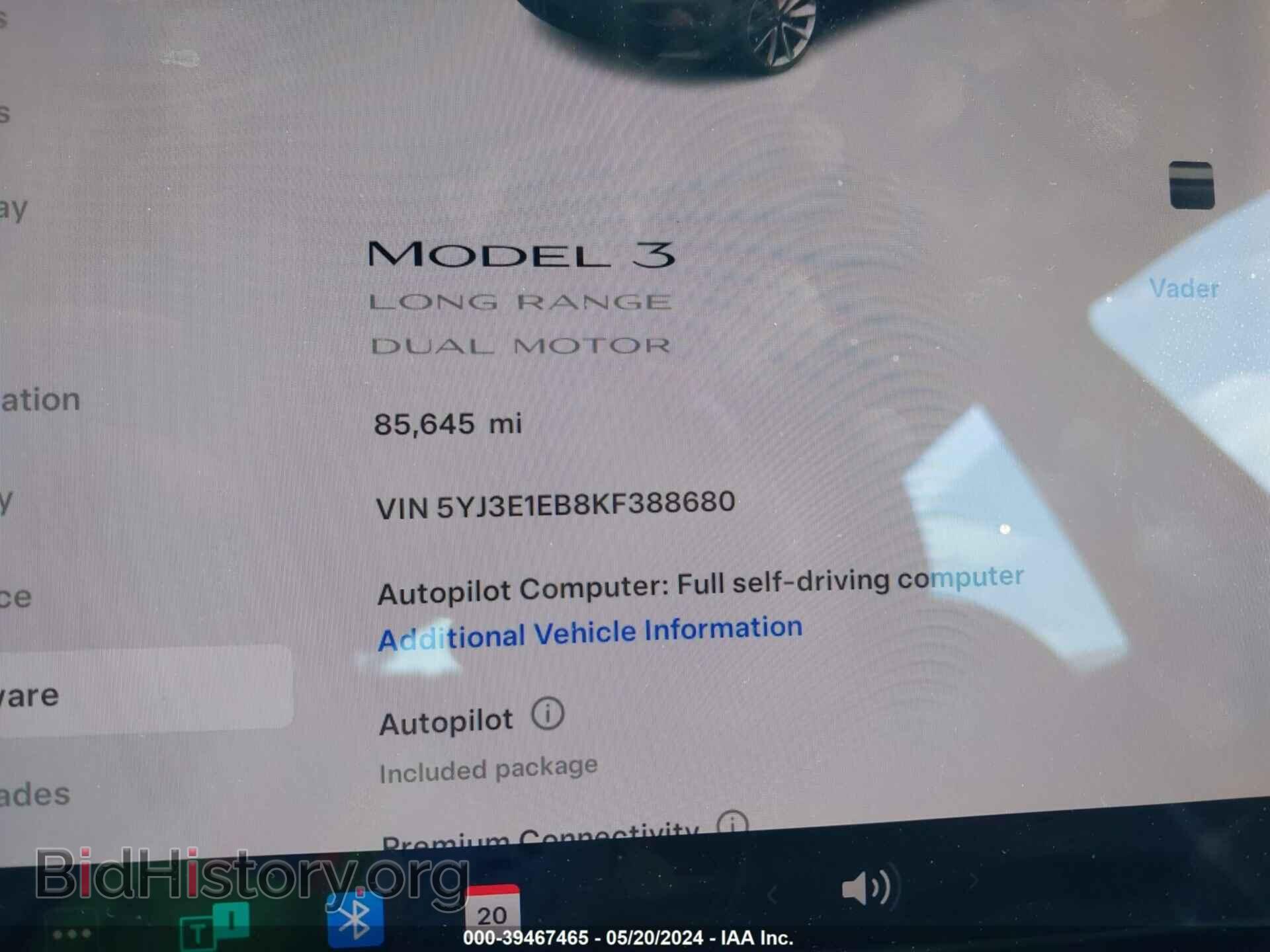 2019 TESLA MODEL 3 - VIN: 5YJ3E1EB8KF388680 - Фото 7