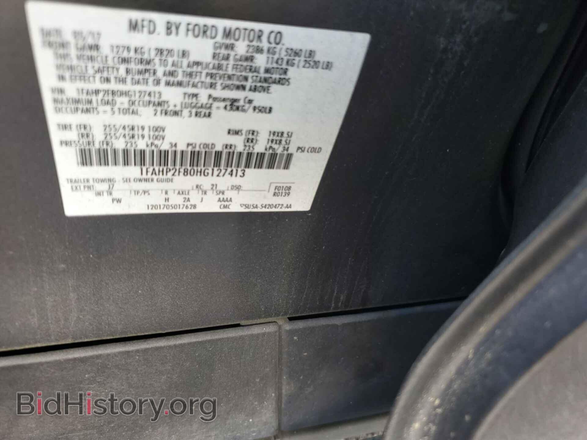 2017 FORD TAURUS - VIN: 1FAHP2F80HG127413 - Photo 11