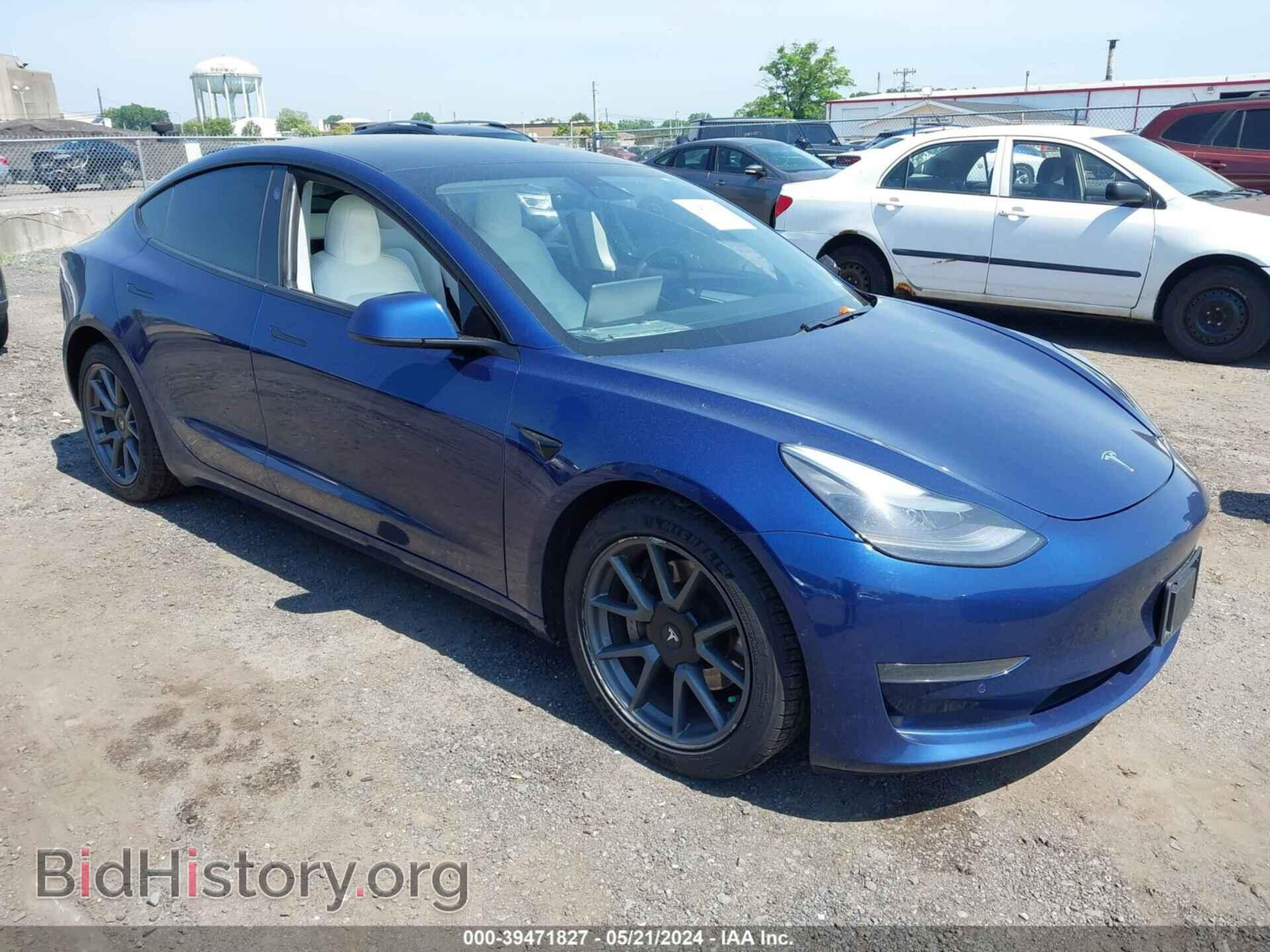 Photo 5YJ3E1EA9MF030059 - TESLA MODEL 3 2021