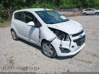 2014 Chevrolet SPARK 1LT Auto, белый — VIN KL8CD6S96EC536210, IAAI