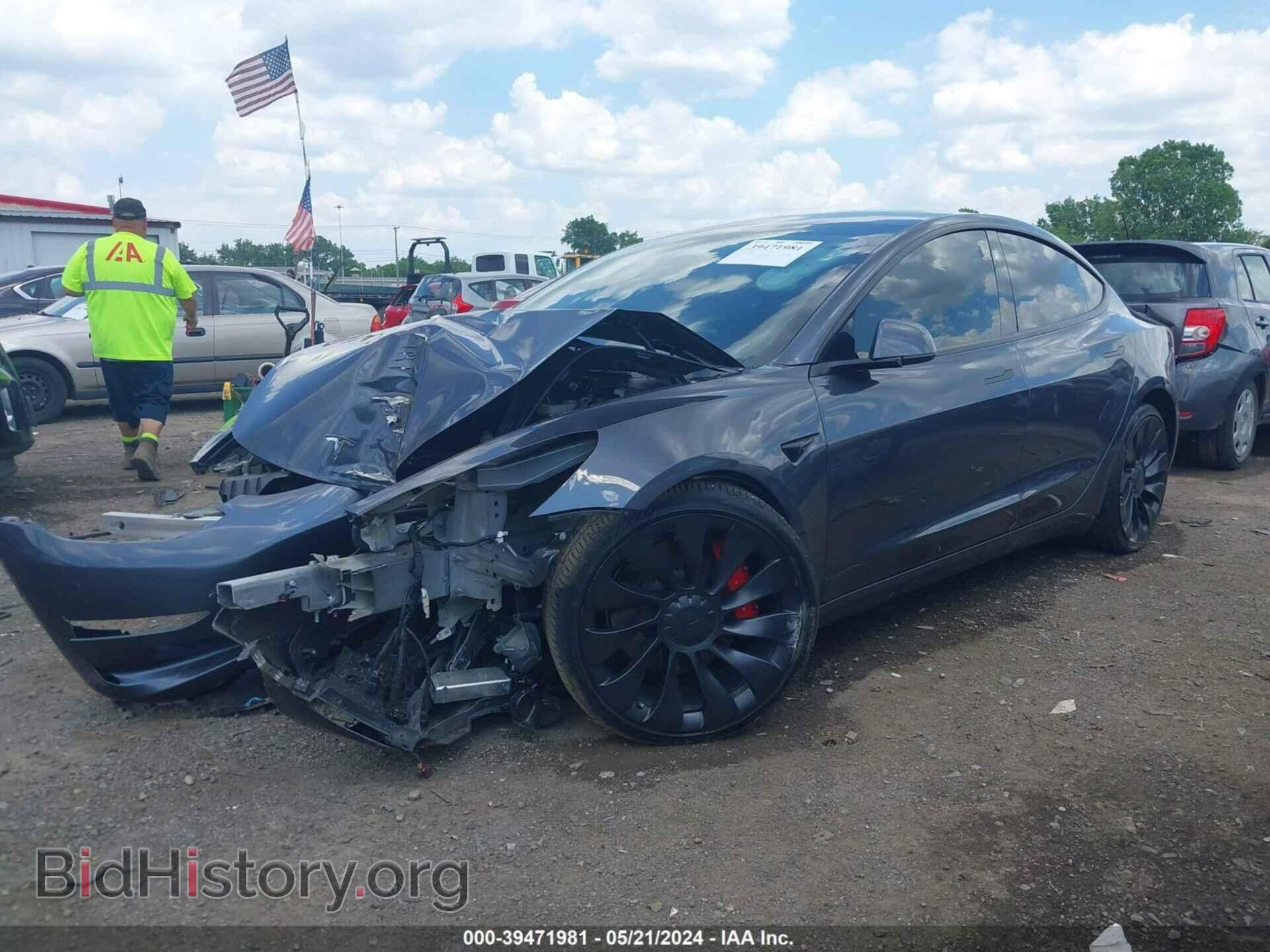 2022 TESLA MODEL 3 - VIN: 5YJ3E1EC9NF314763 - Фото 2