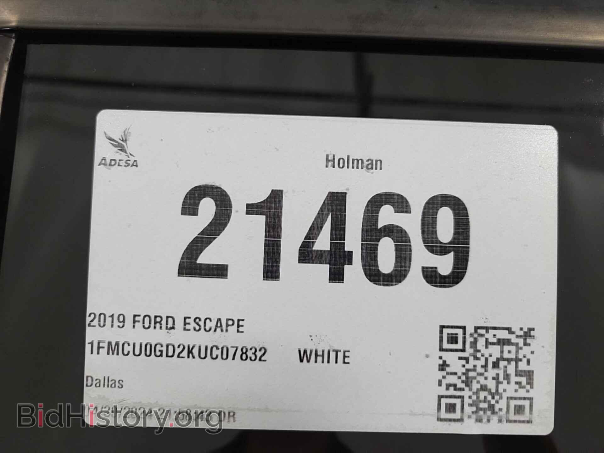 2019 FORD ESCAPE - VIN: 1FMCU0GD2KUC07832 - Фото 8