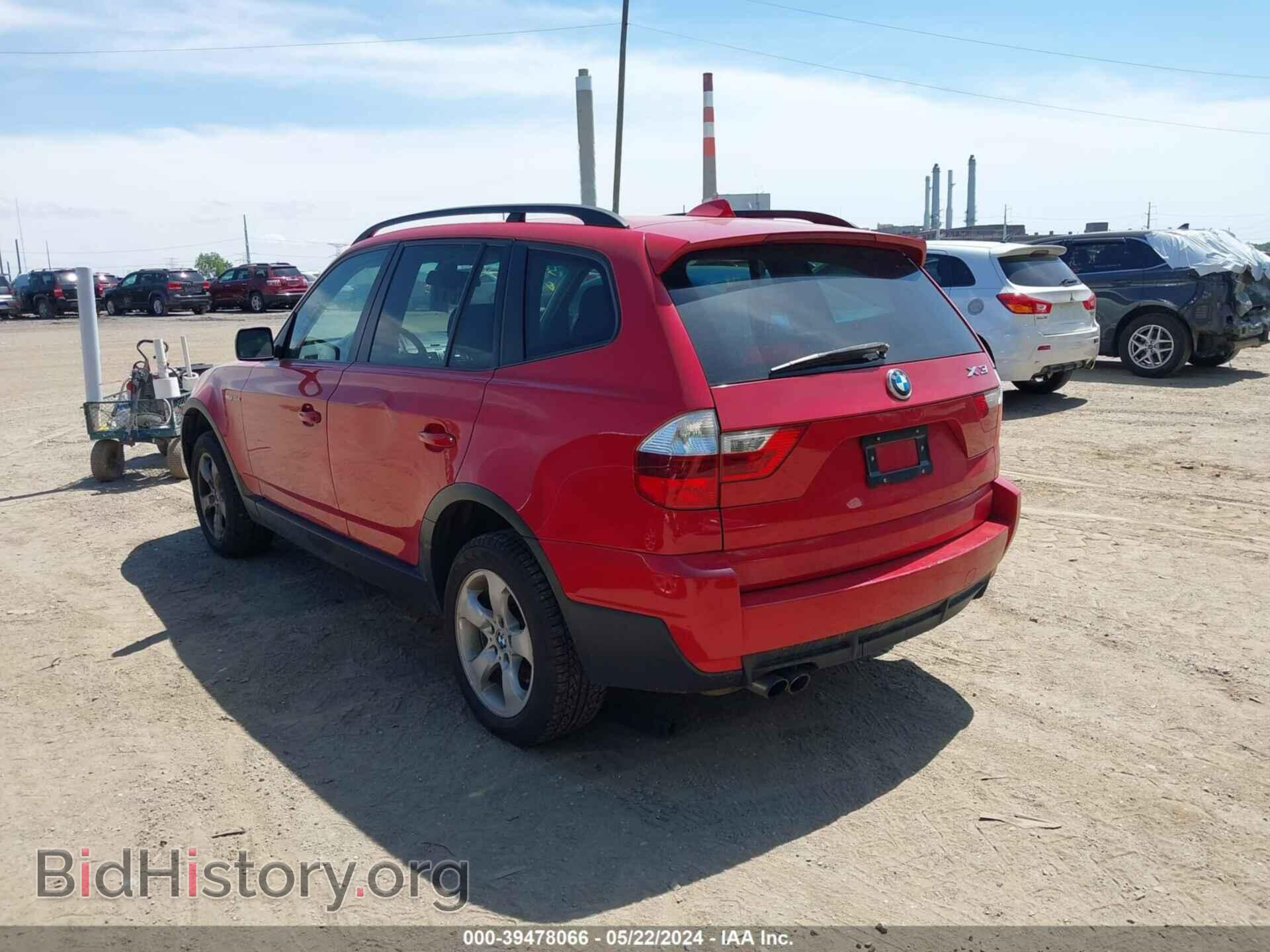 2007 BMW X3 - VIN: WBXPC93457WF13394 - Фото 3